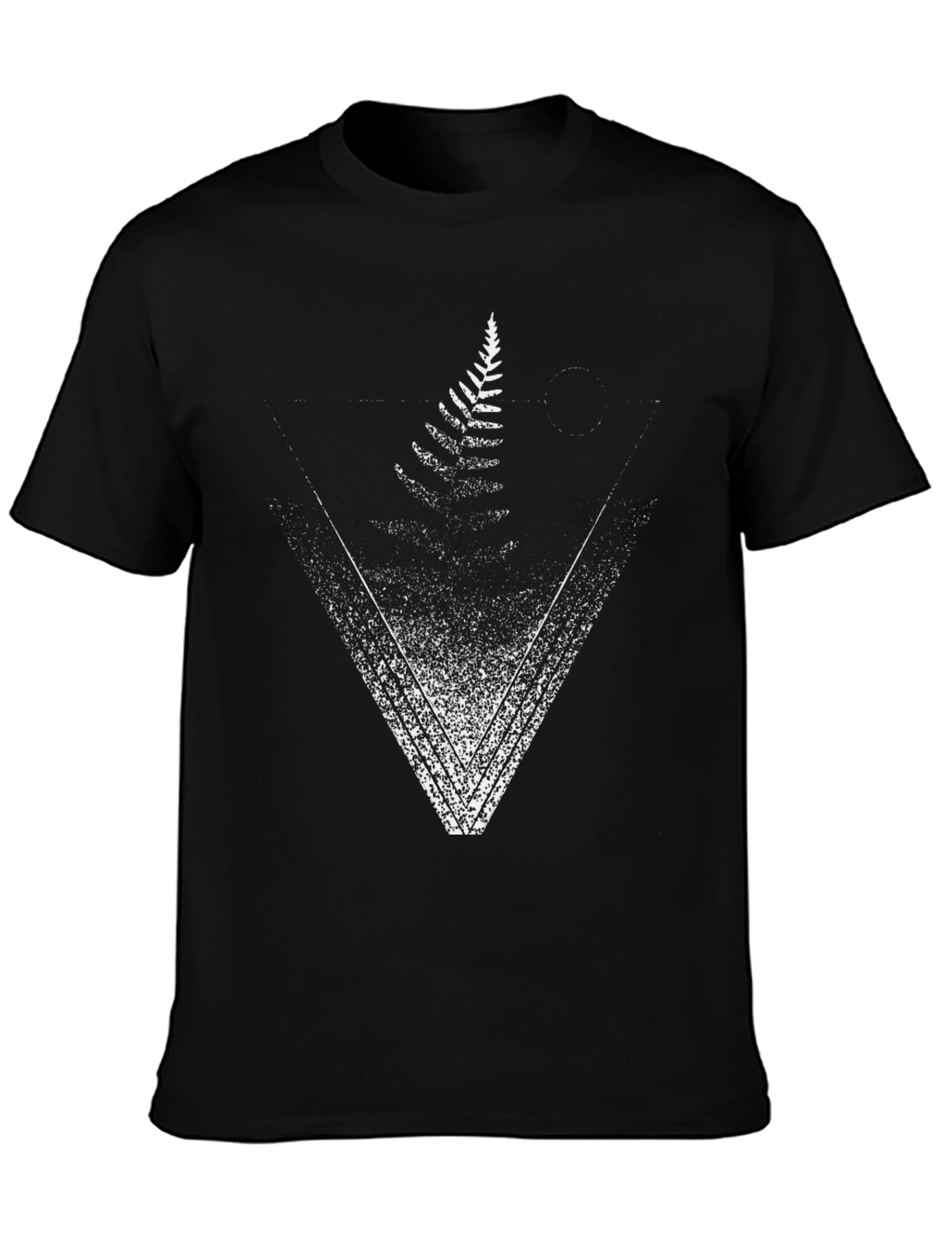 Fern Triangle Graphic Tee - Nature Inspired Design