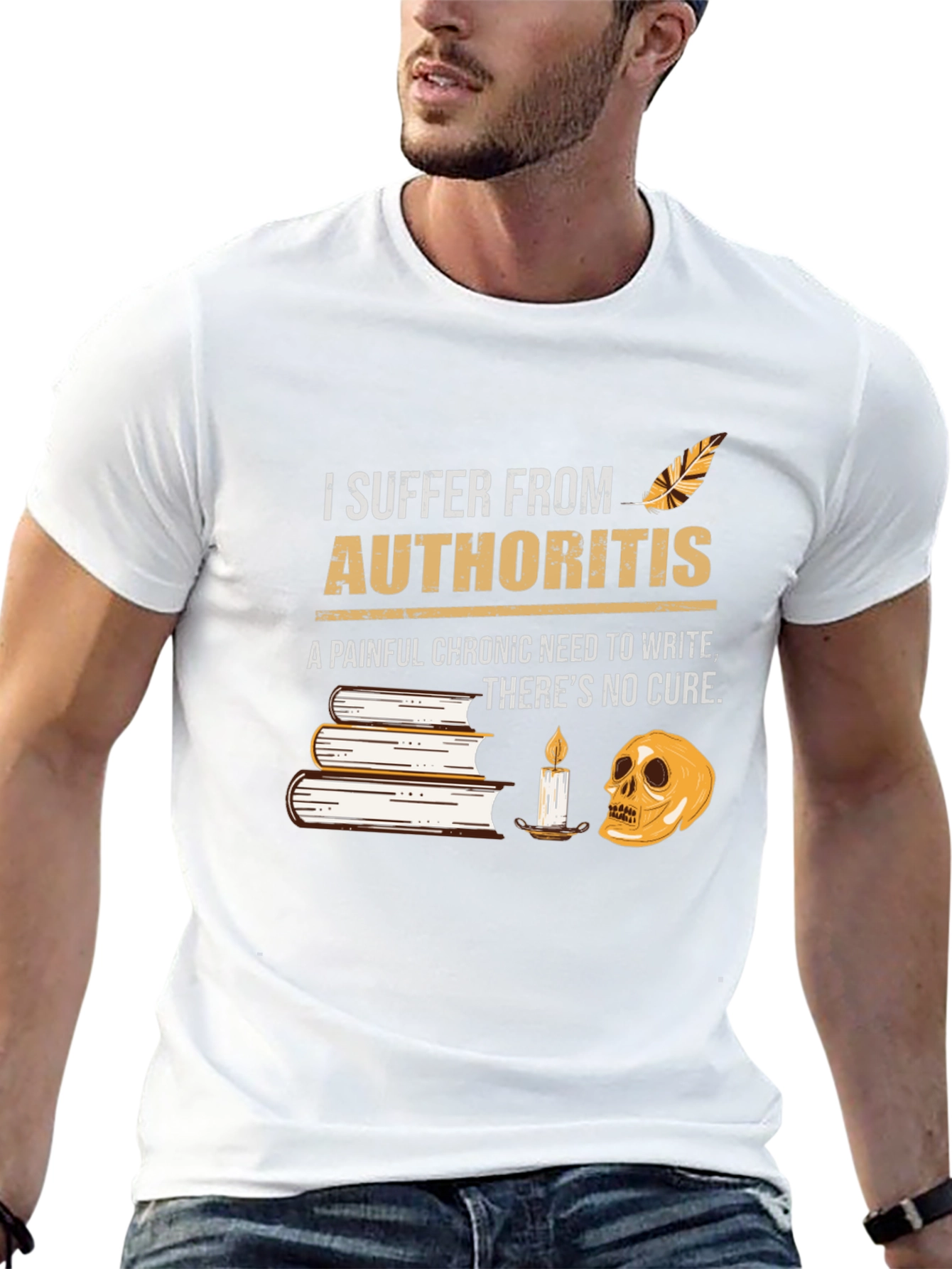 Authority-itis T-Shirt: Funny Writers Tee