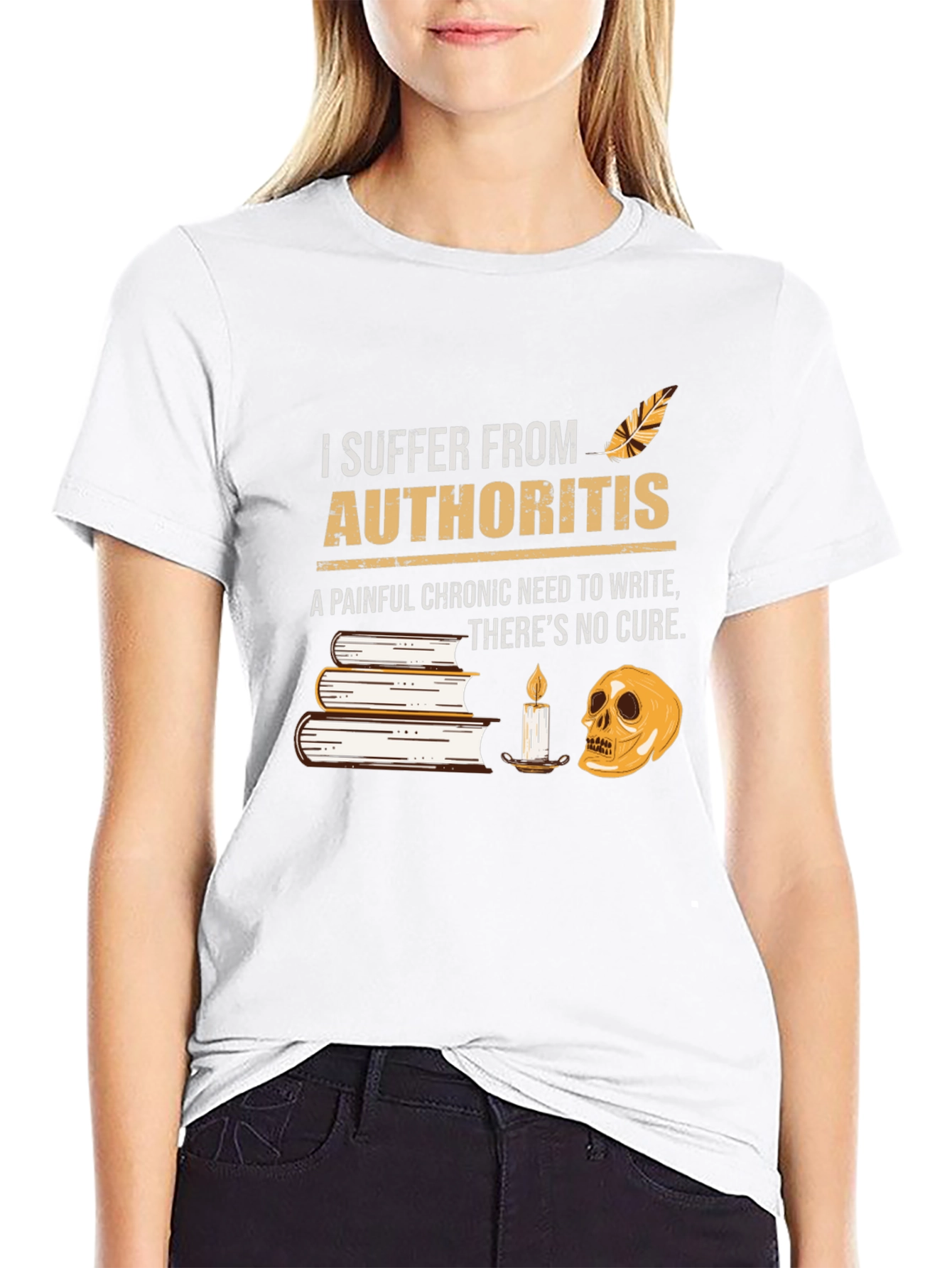 Authority-itis T-Shirt: Funny Writers Tee