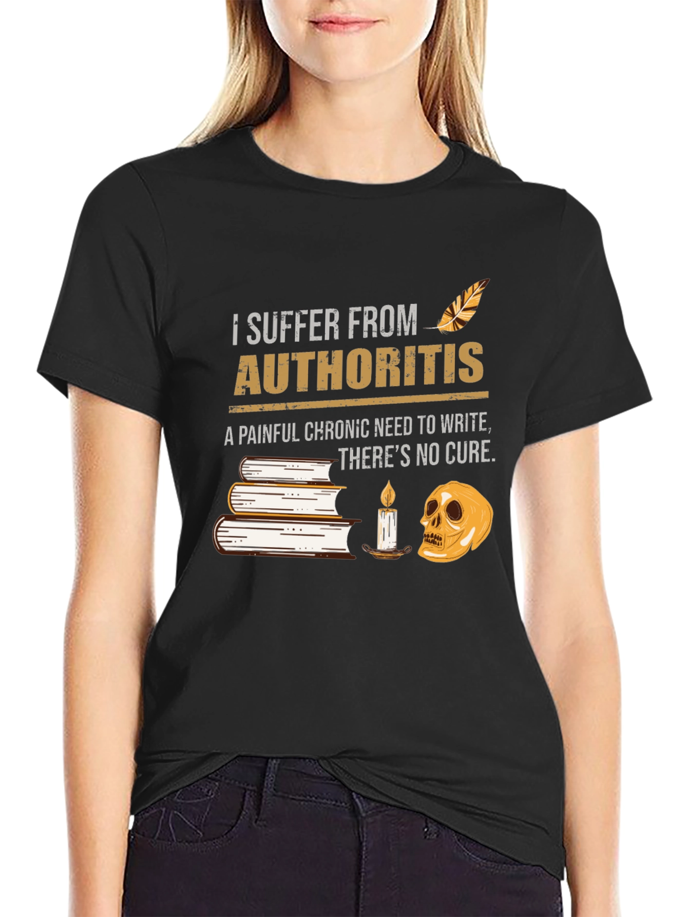 Authority-itis T-Shirt: Funny Writers Tee