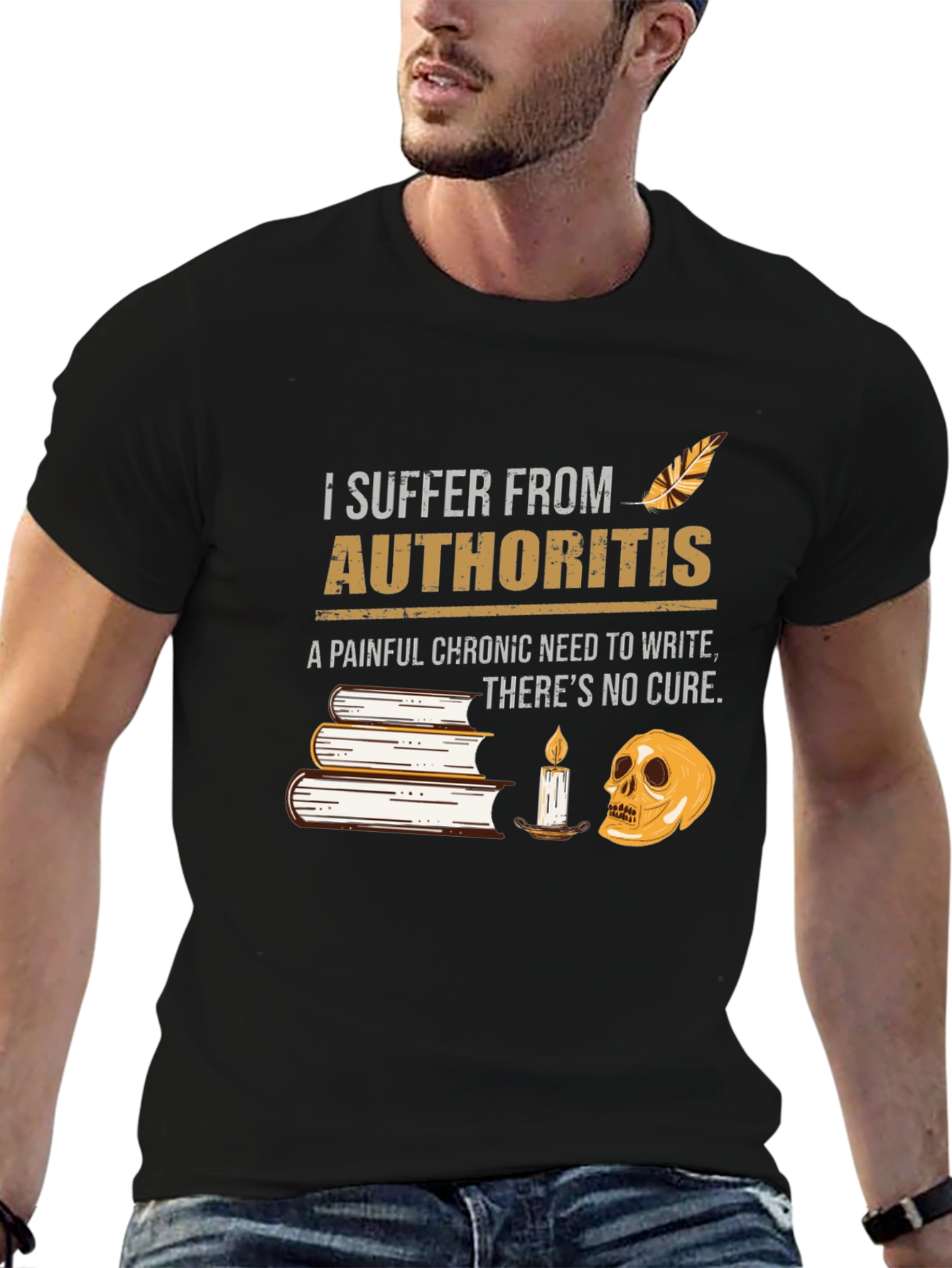 Authority-itis T-Shirt: Funny Writers Tee