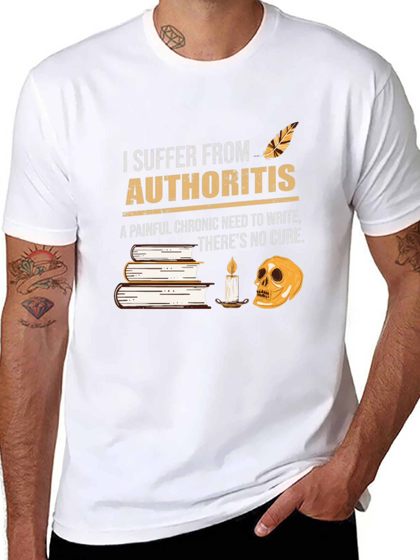 Authority-itis T-Shirt: Funny Writers Tee
