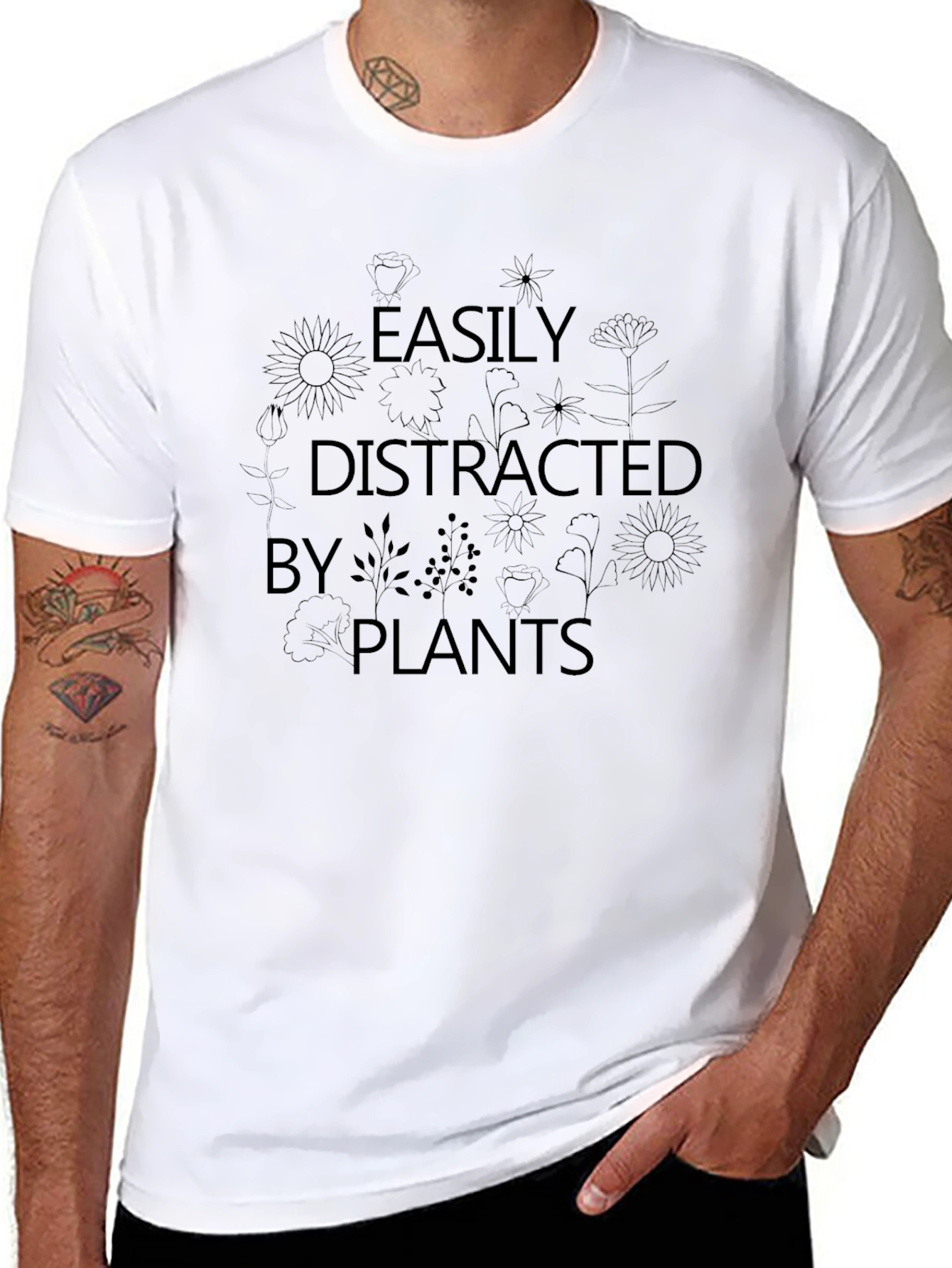 Easily Distracted By Plants Graphic Tee