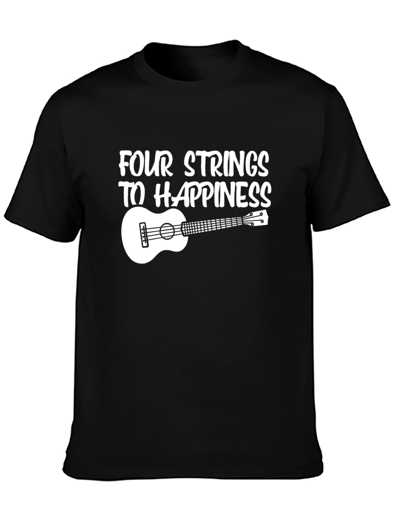 Four Strings to Happiness Graphic T-Shirt