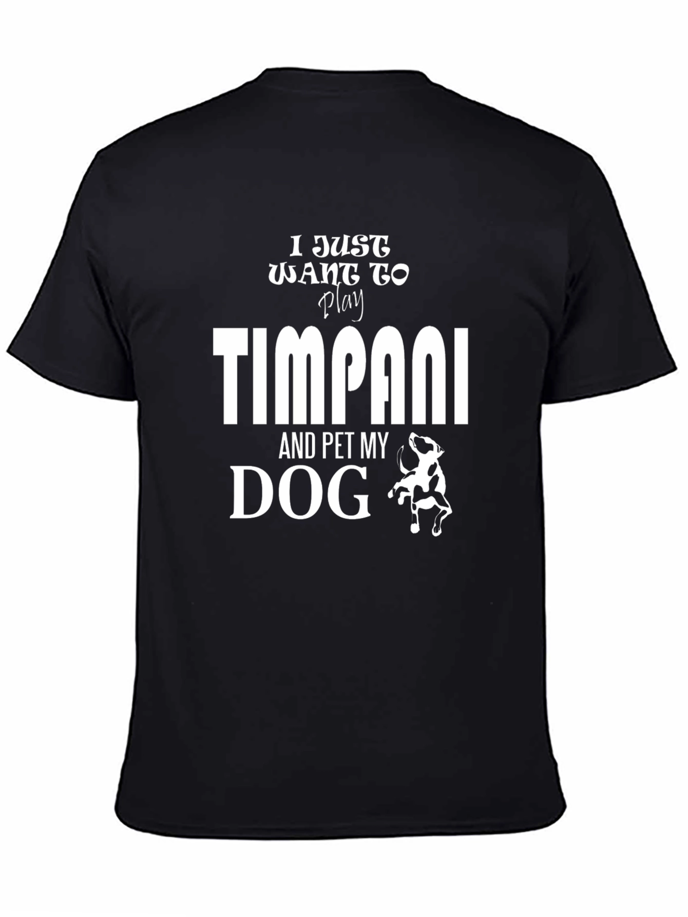 Timpani & Dog T-Shirt: Musician Pet Lover Tee