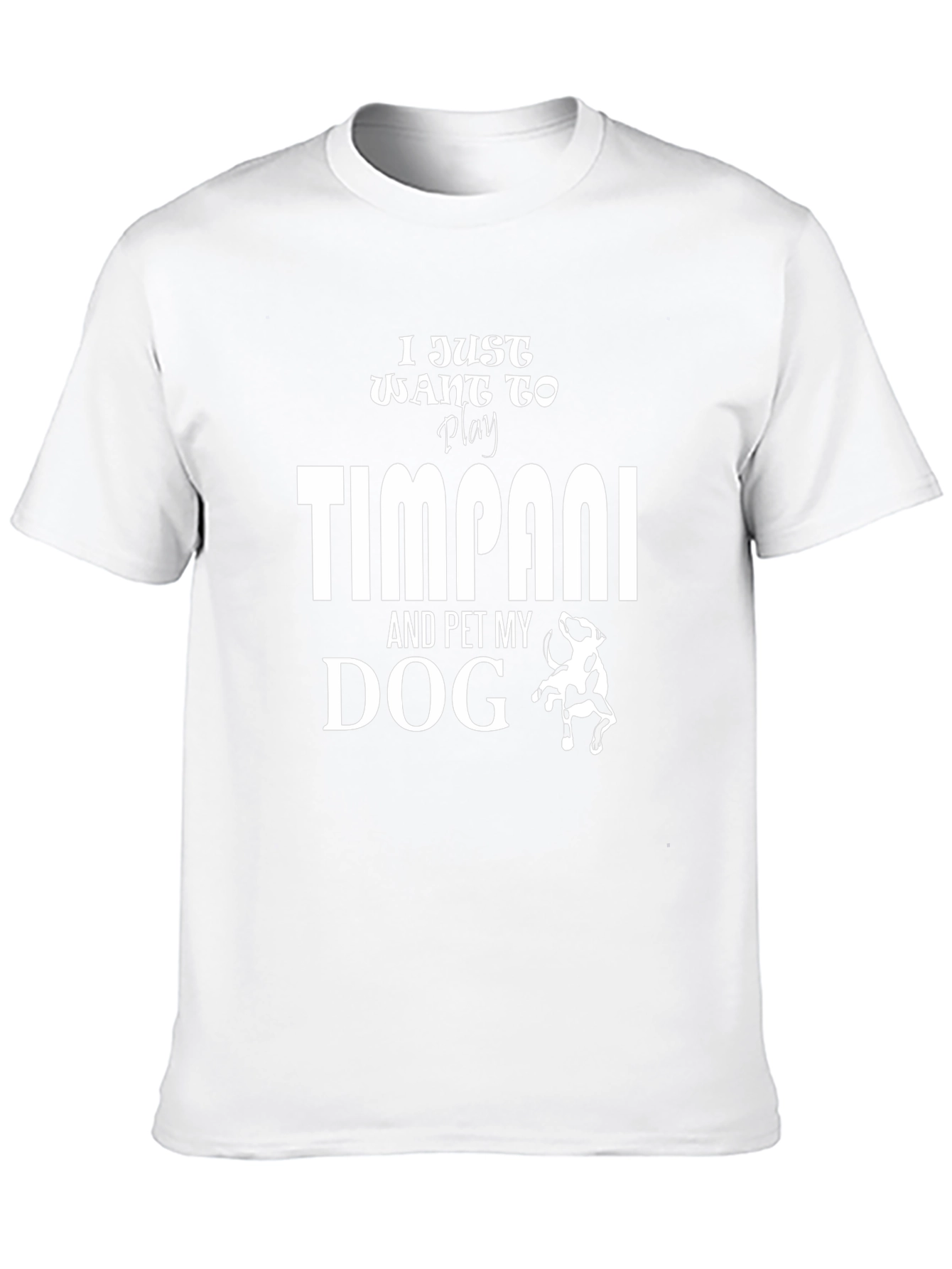 Timpani & Dog T-Shirt: Musician Pet Lover Tee