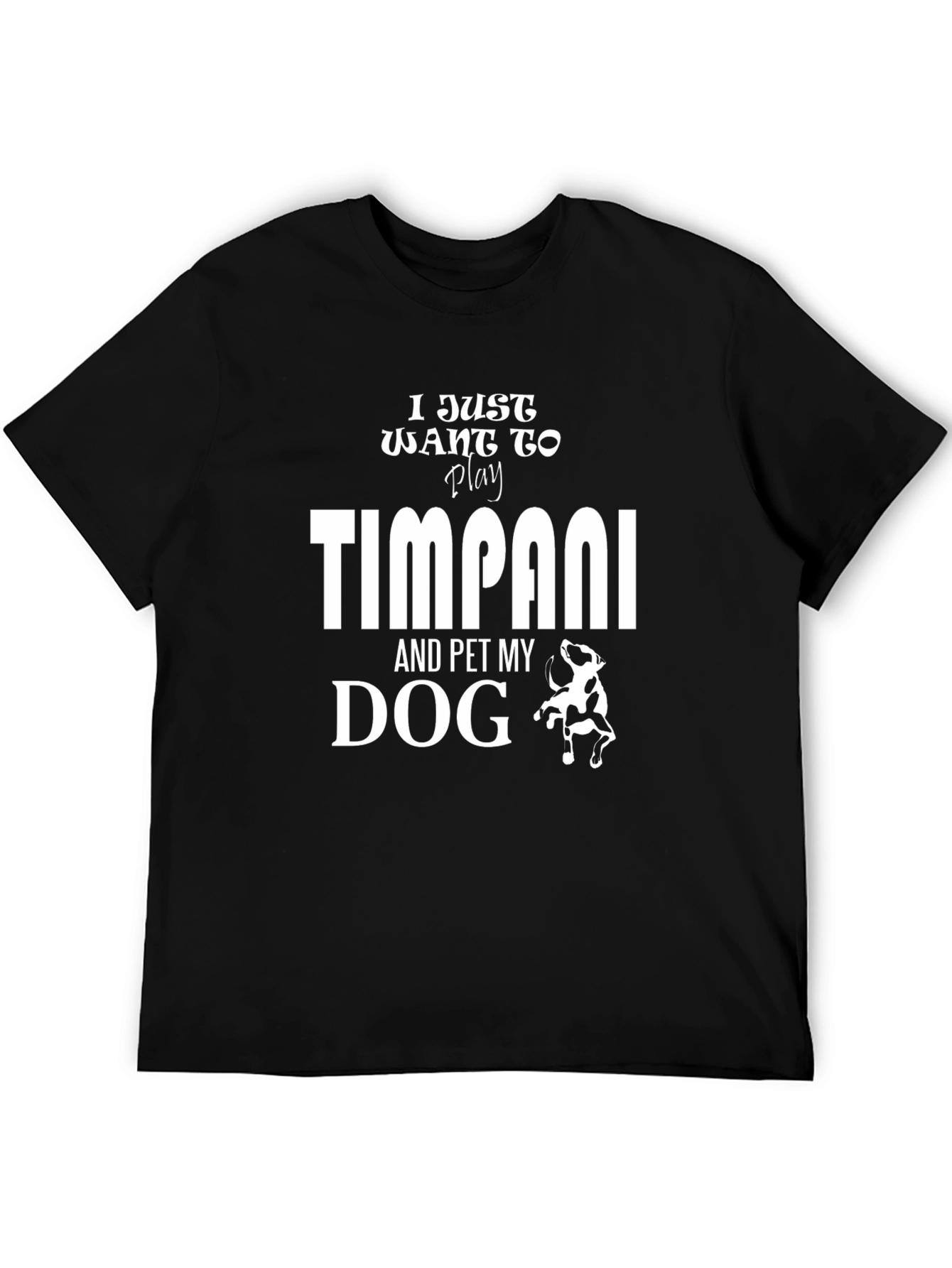 Timpani & Dog T-Shirt: Musician Pet Lover Tee