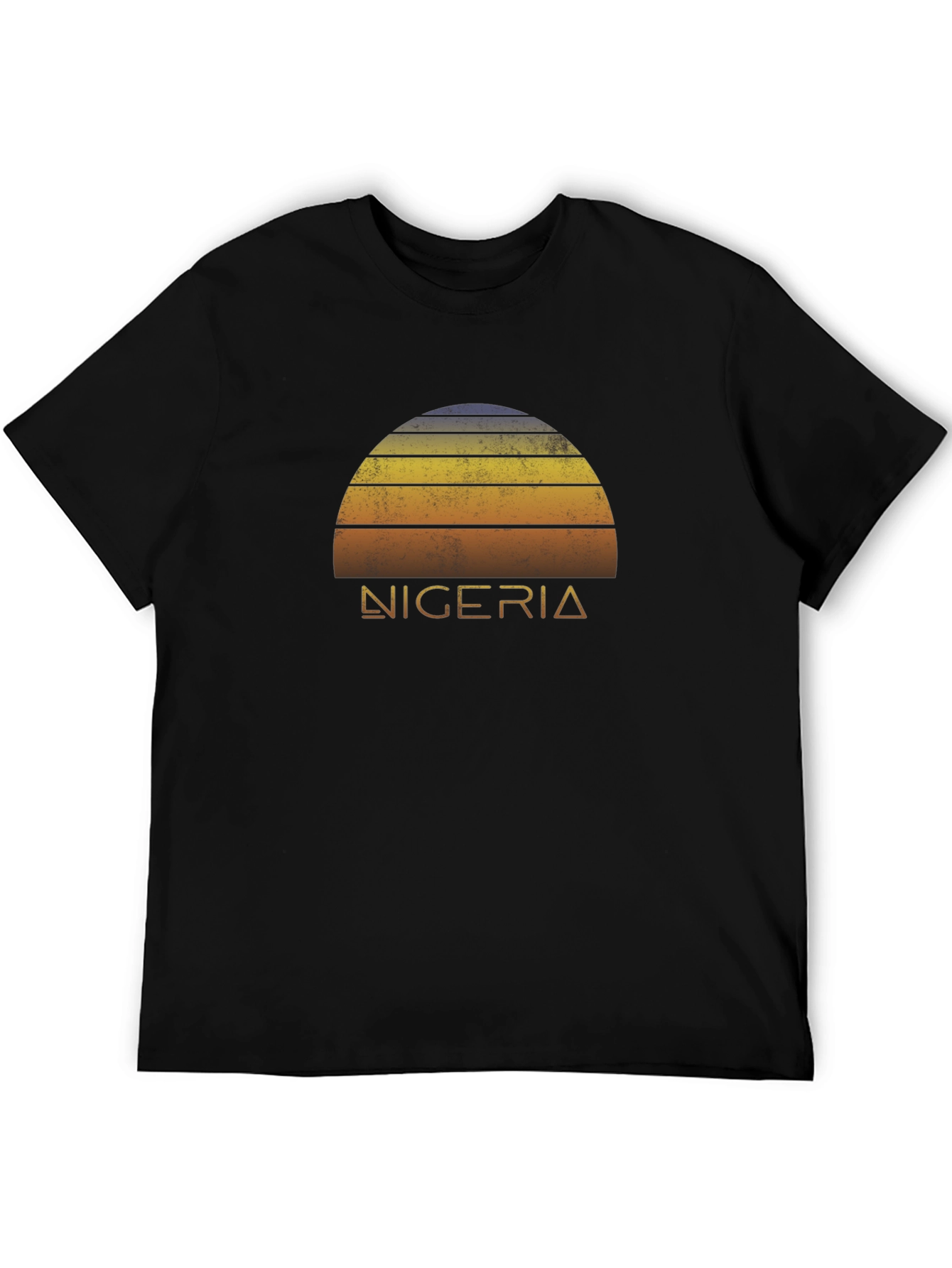 Nigeria Sunset Retro T-Shirt
