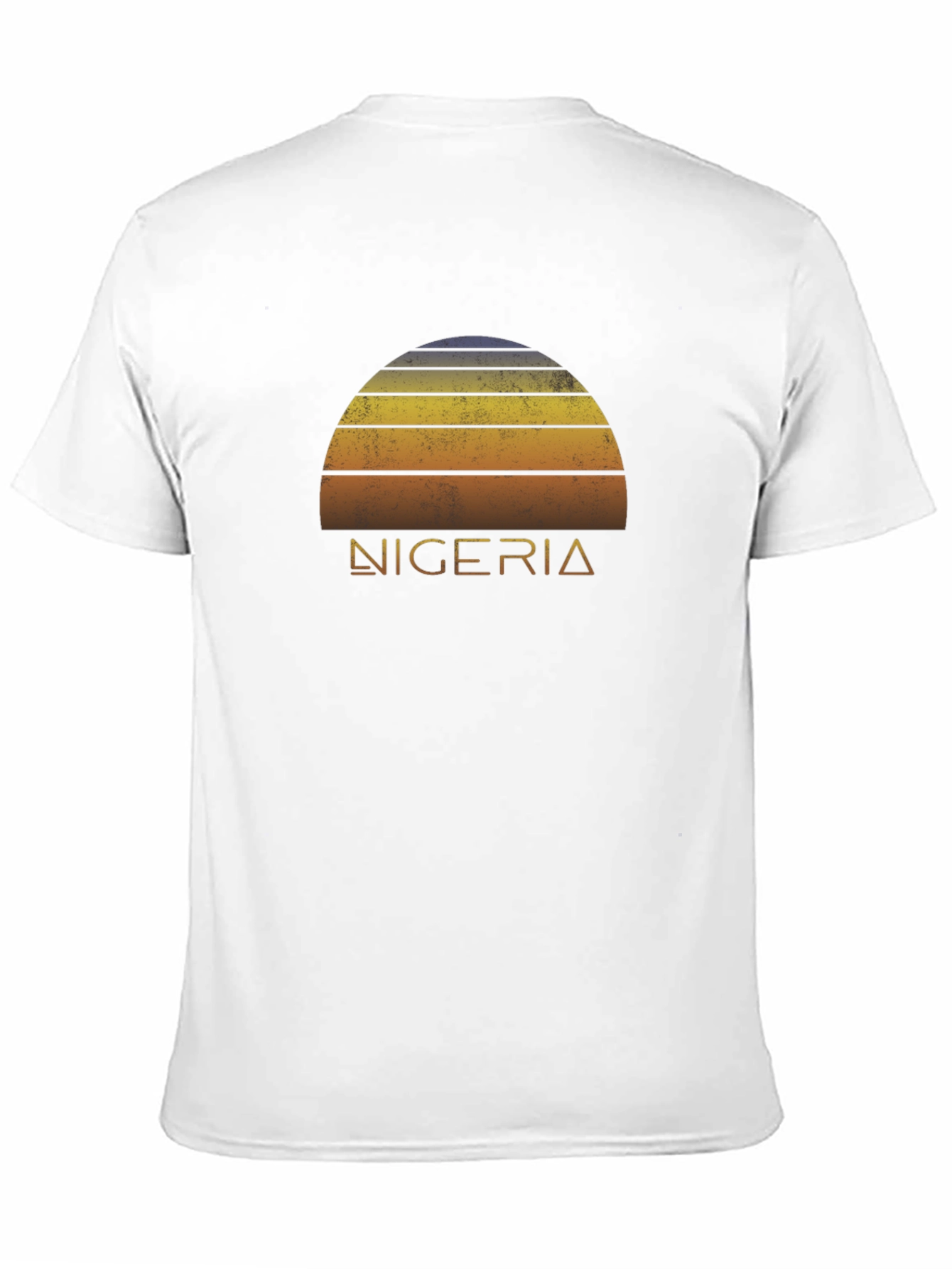 Nigeria Sunset Retro T-Shirt