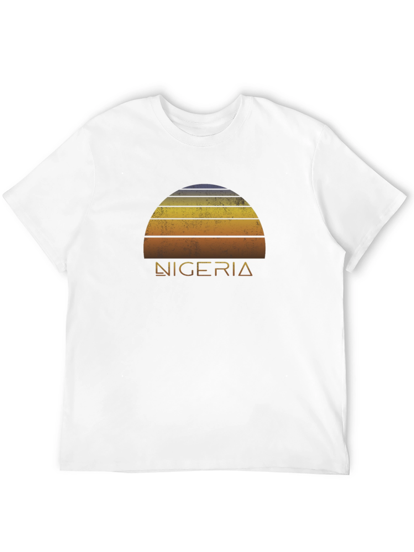 Nigeria Sunset Retro T-Shirt