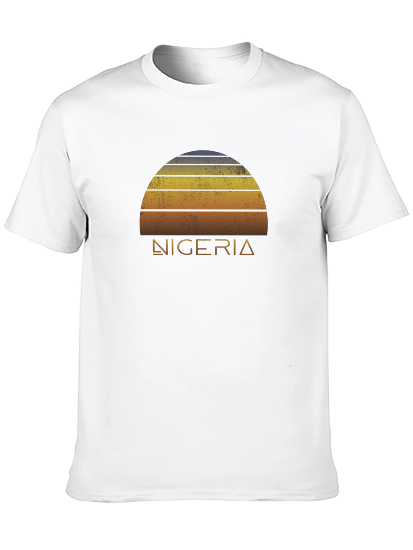 Nigeria Sunset Retro T-Shirt