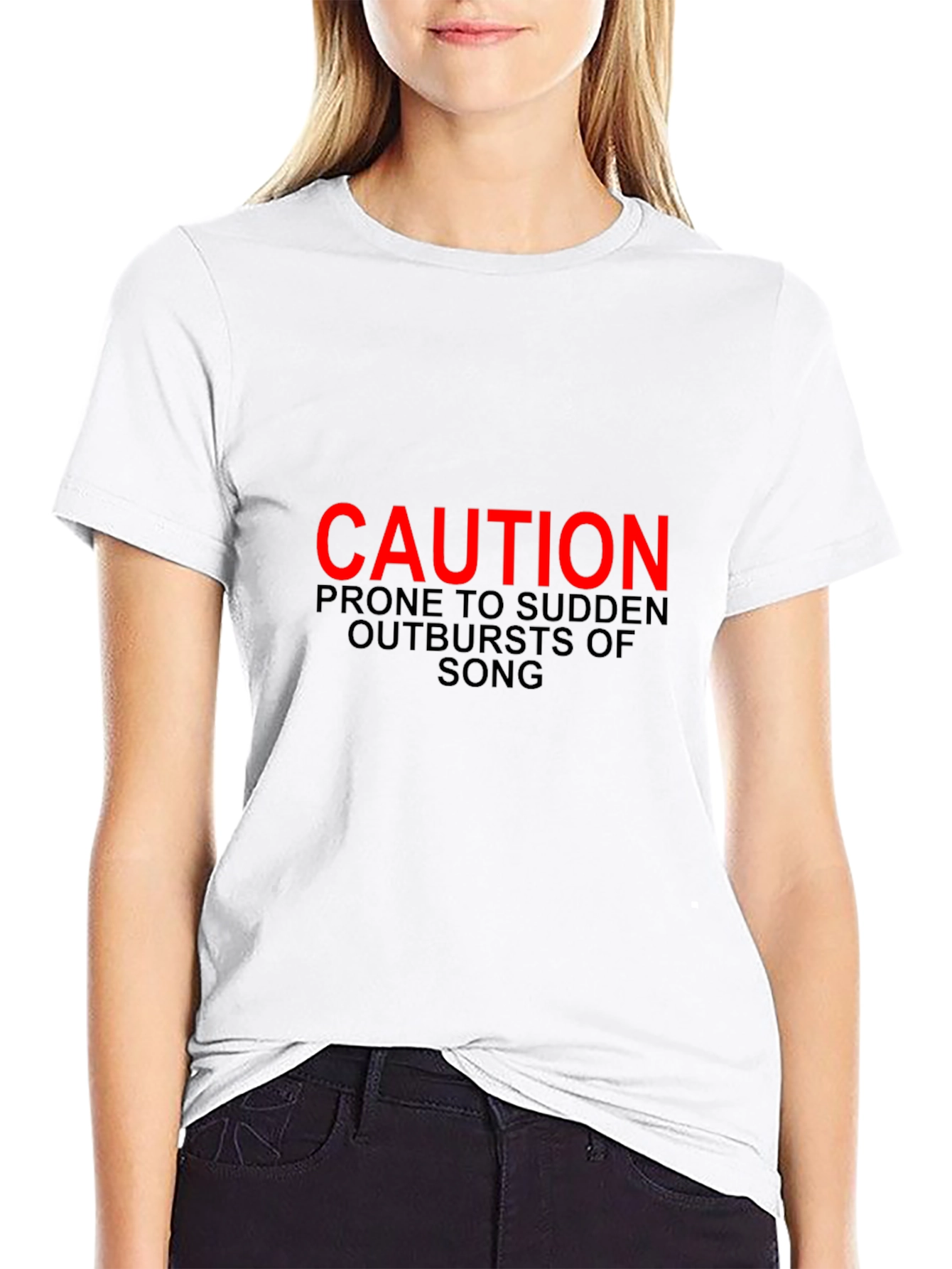 Caution Prone to Sudden Outbursts of Song T-Shirt