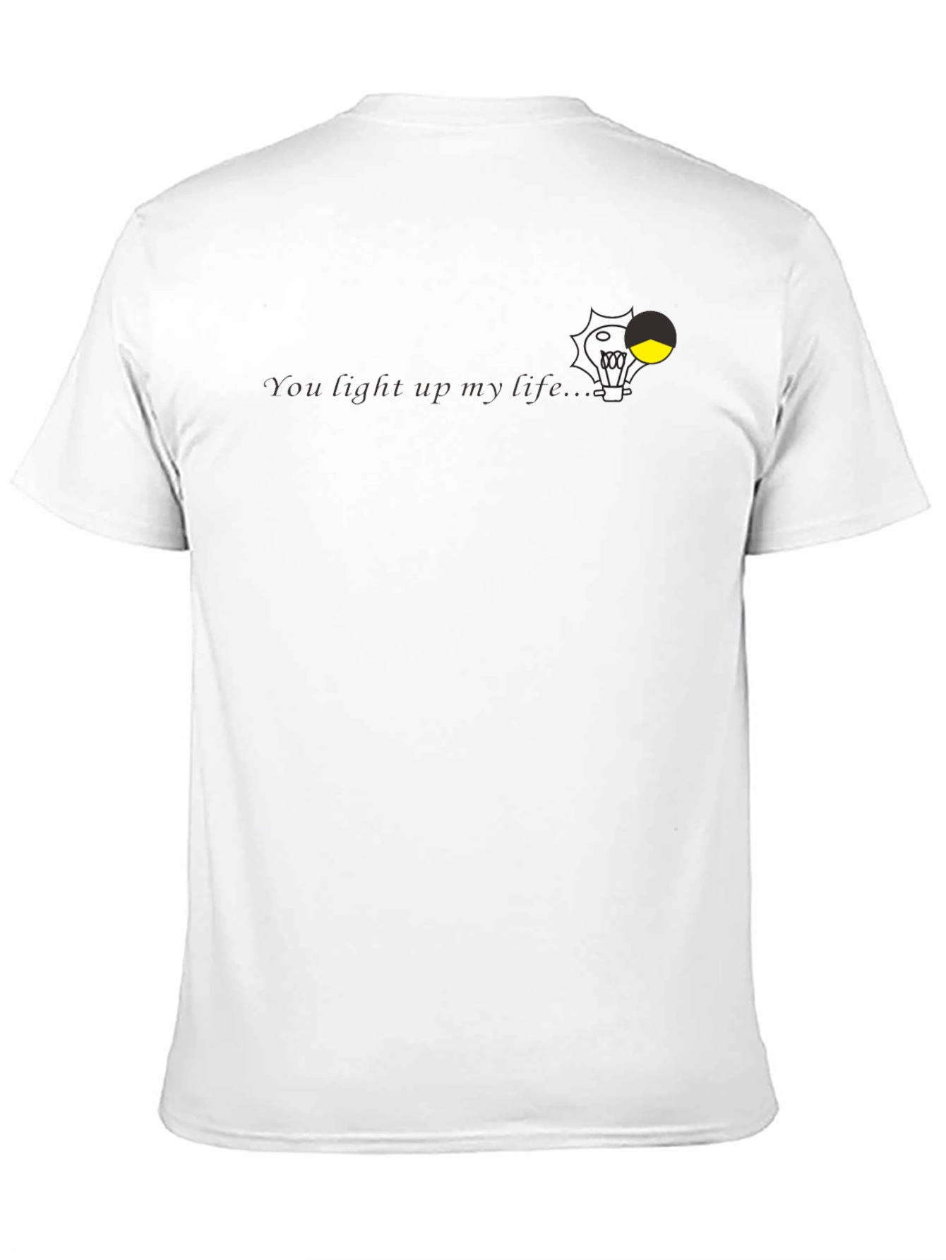 You Light Up My Life Black Graphic Tee