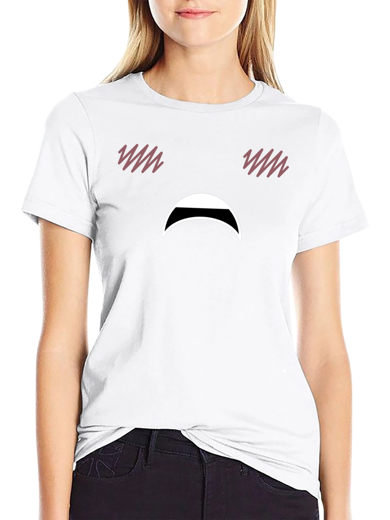 Sad Face Emoji Graphic T-Shirt - Express Your Mood