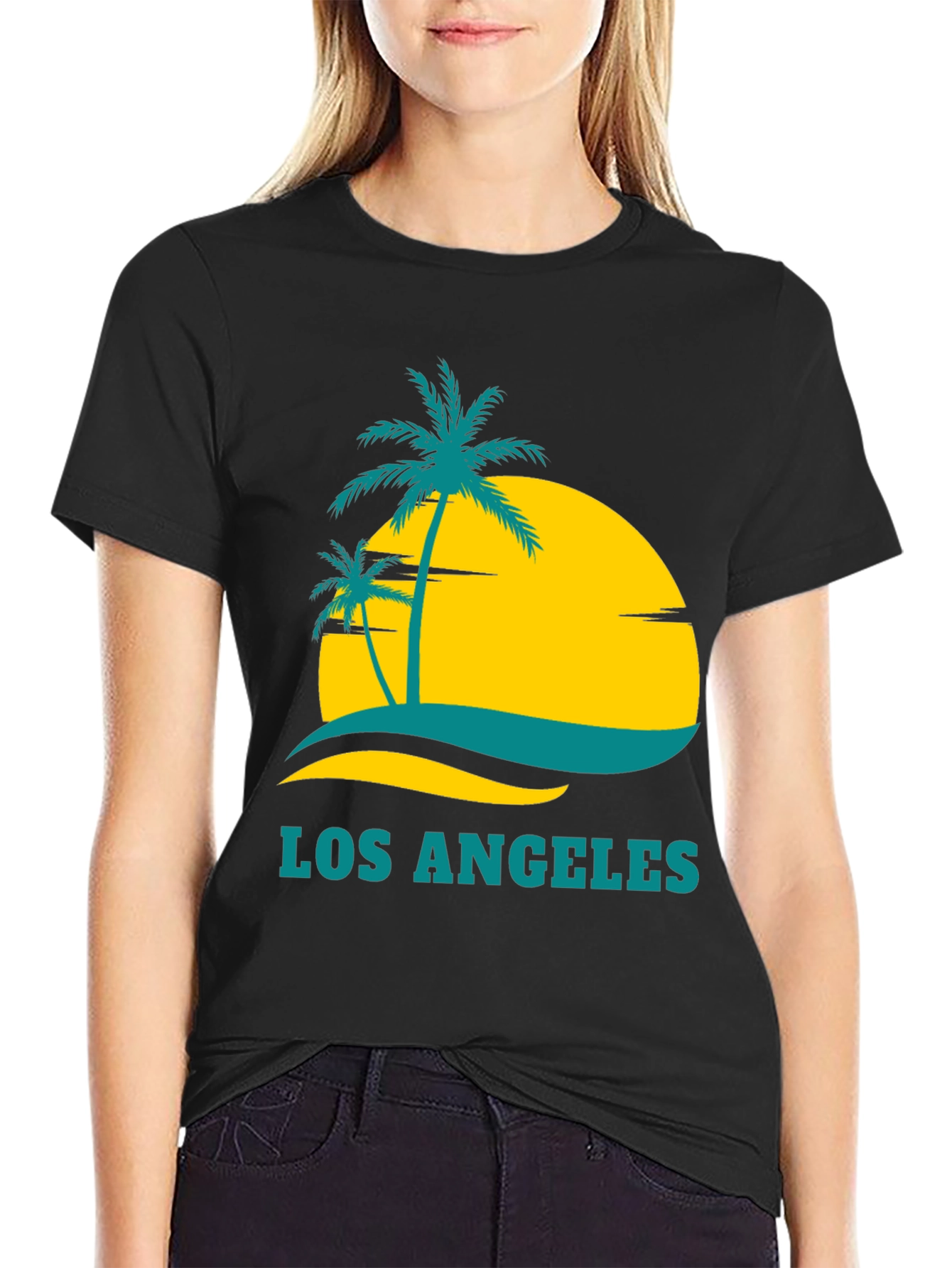 Los Angeles Palm Tee - Tropical Graphic T-Shirt