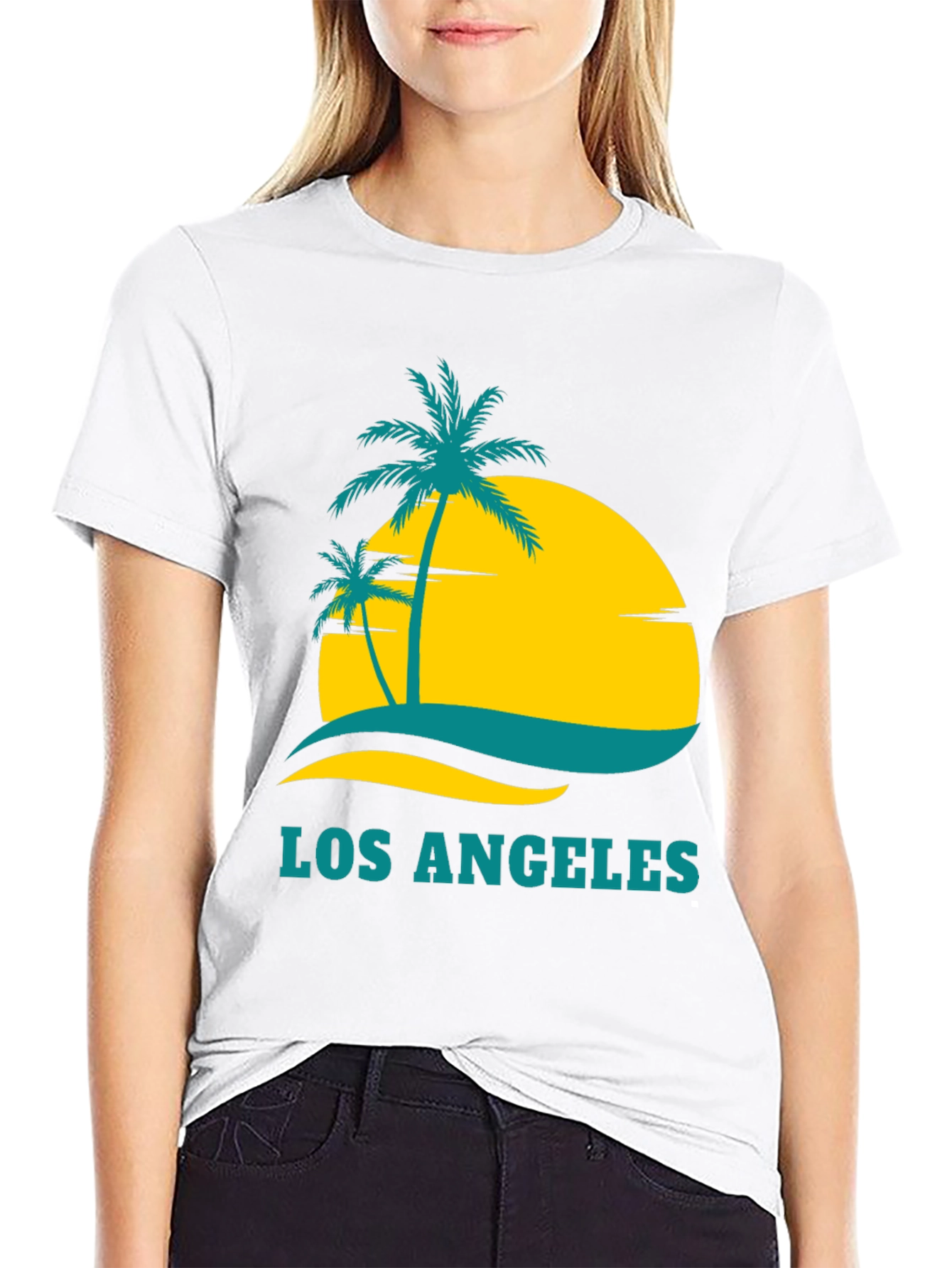 Los Angeles Palm Tee - Tropical Graphic T-Shirt