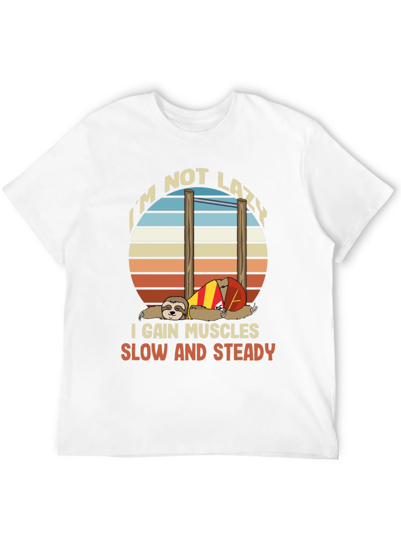 Sloth Workout T-Shirt - Funny Gym Motivation Tee