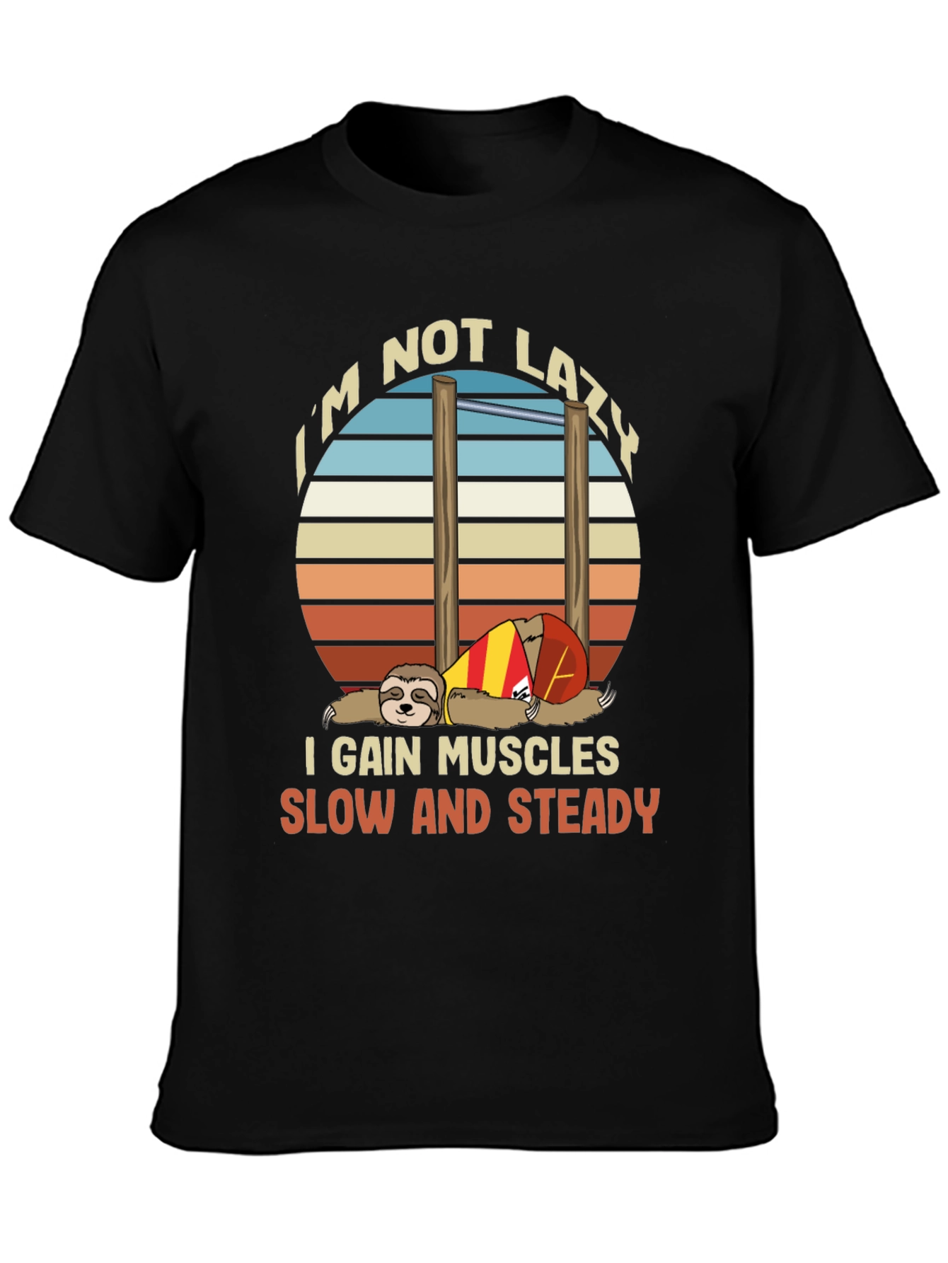 Sloth Workout T-Shirt - Funny Gym Motivation Tee