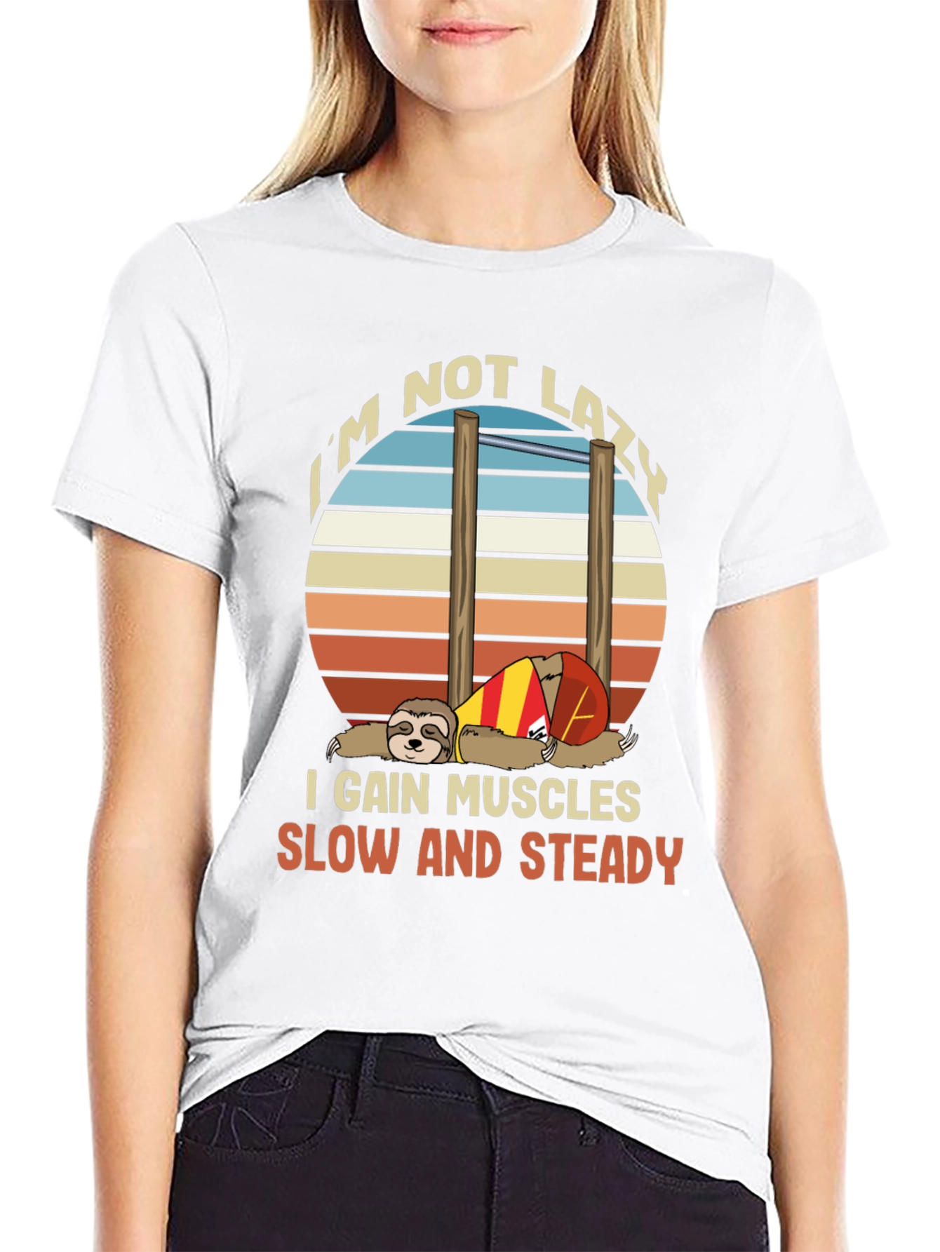 Sloth Workout T-Shirt - Funny Gym Motivation Tee