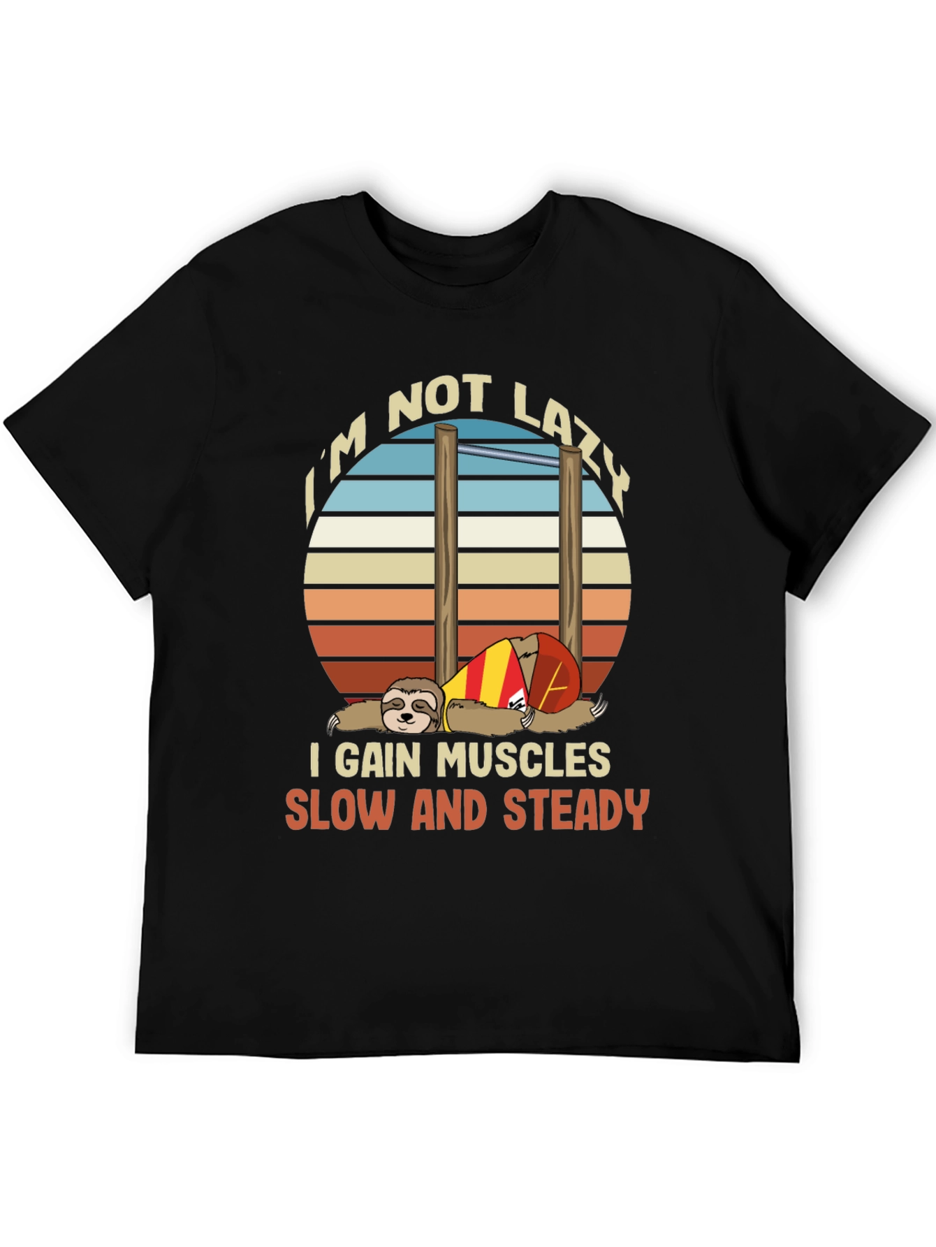Sloth Workout T-Shirt - Funny Gym Motivation Tee