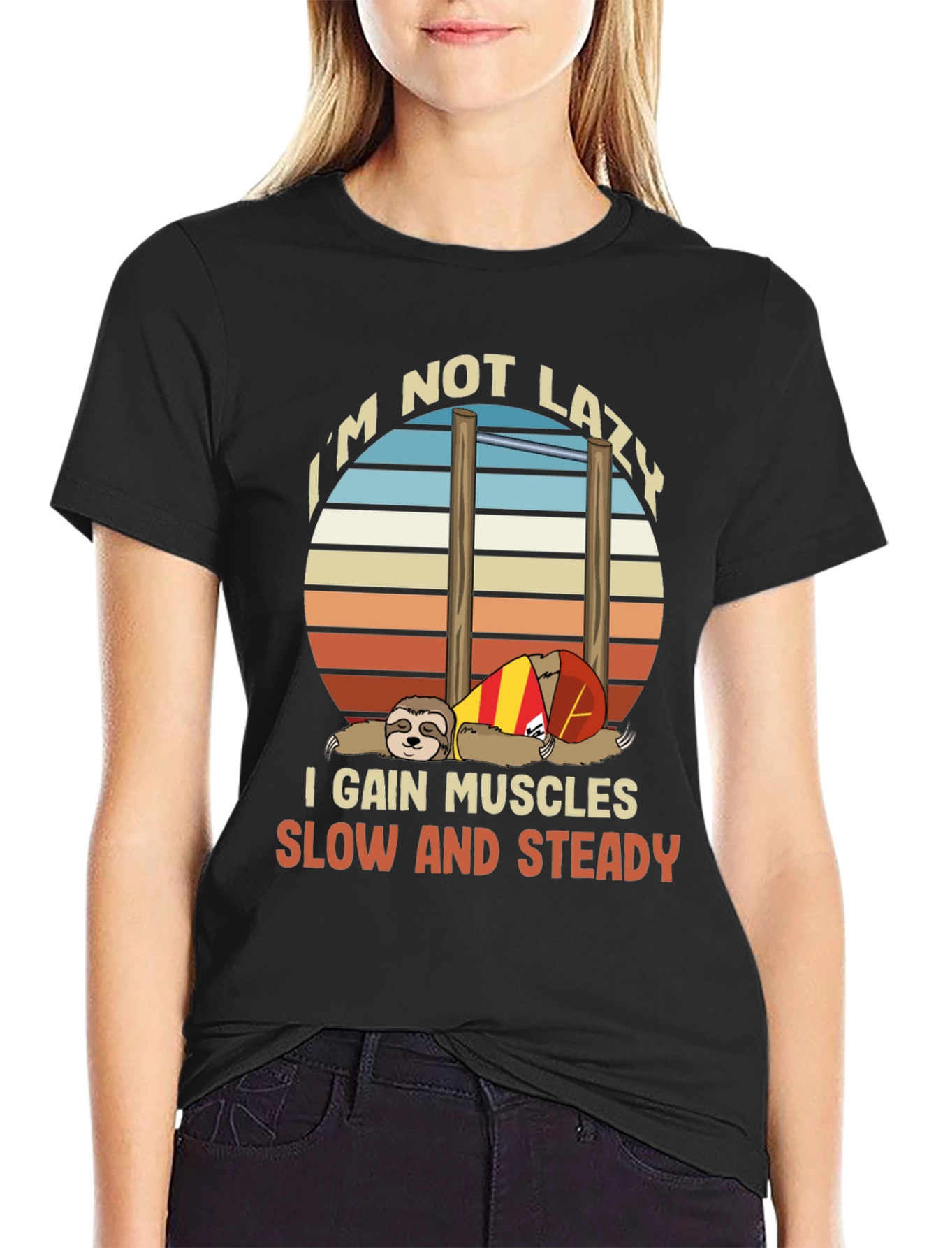 Sloth Workout T-Shirt - Funny Gym Motivation Tee