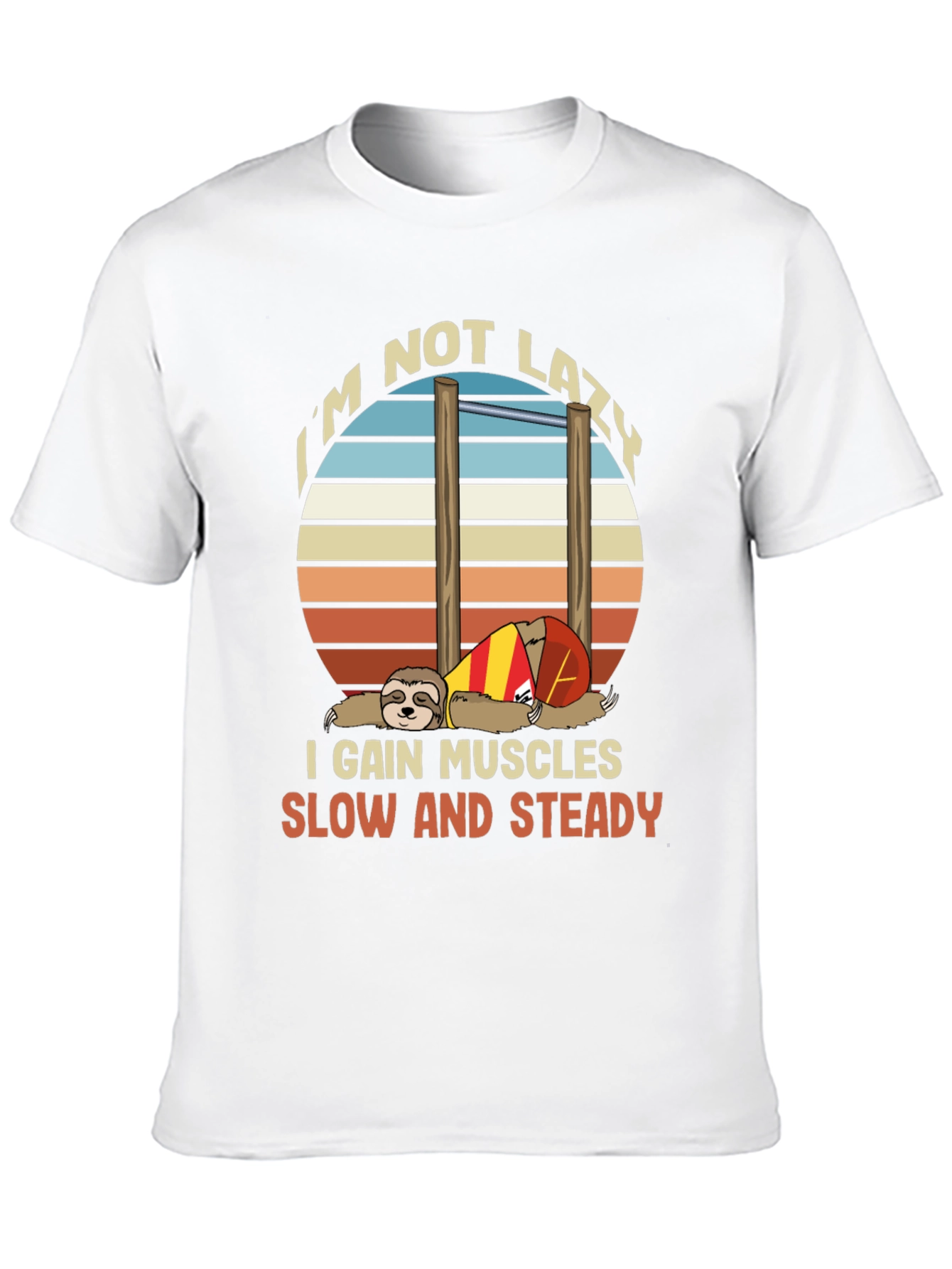 Sloth Workout T-Shirt - Funny Gym Motivation Tee