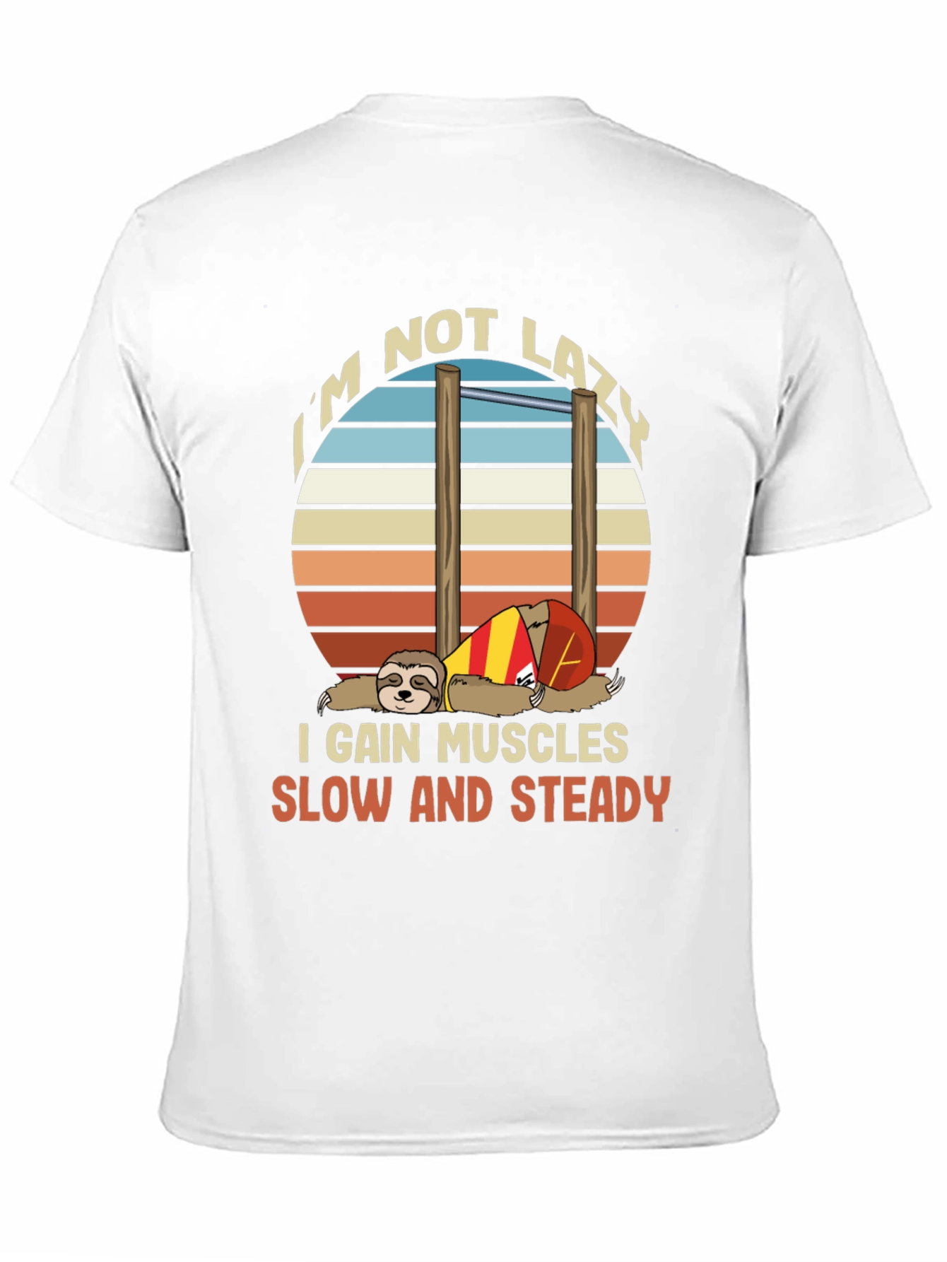 Sloth Workout T-Shirt - Funny Gym Motivation Tee