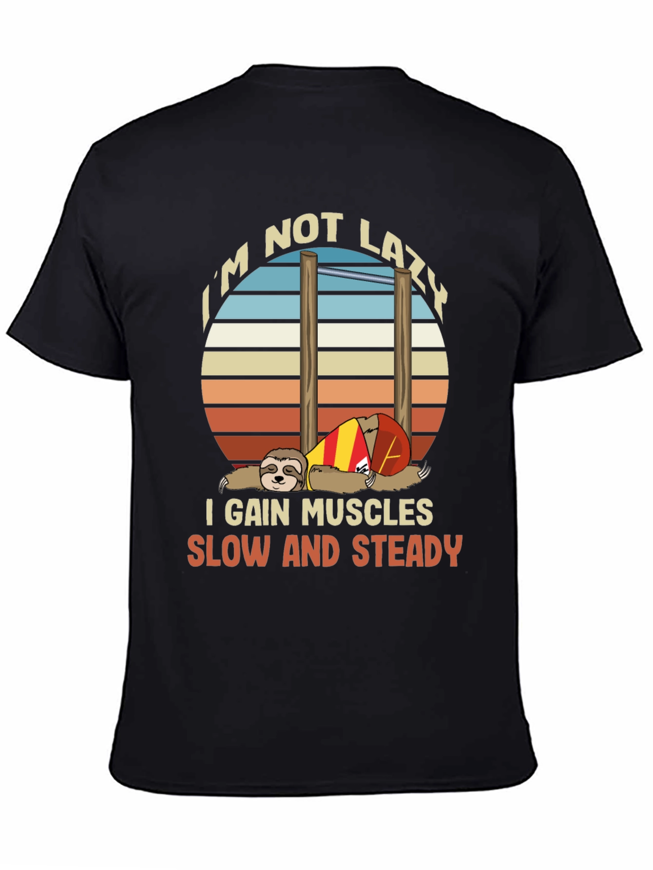 Sloth Workout T-Shirt - Funny Gym Motivation Tee