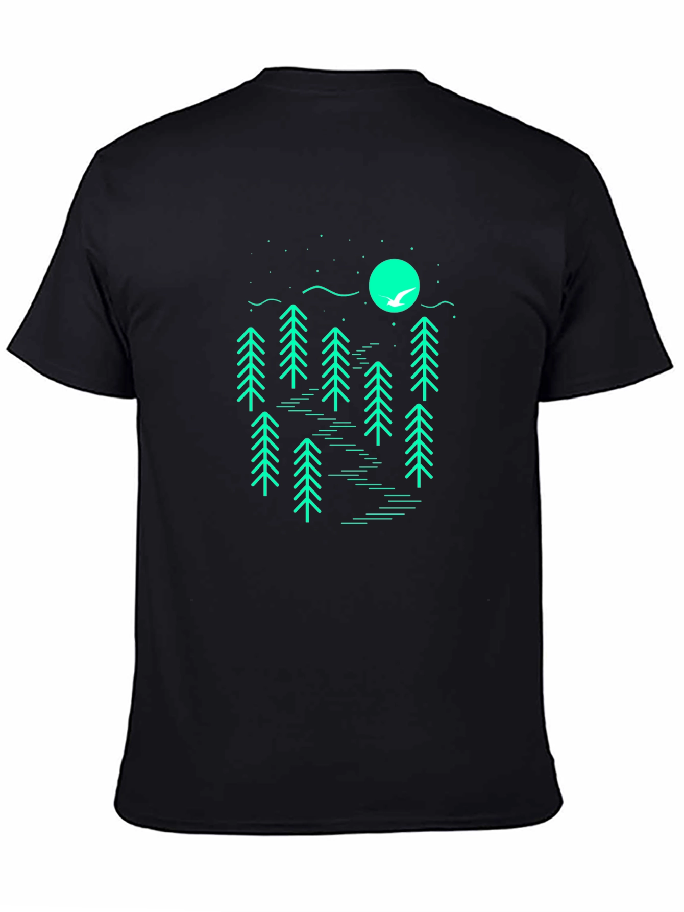 Minimalist Forest Graphic T-Shirt