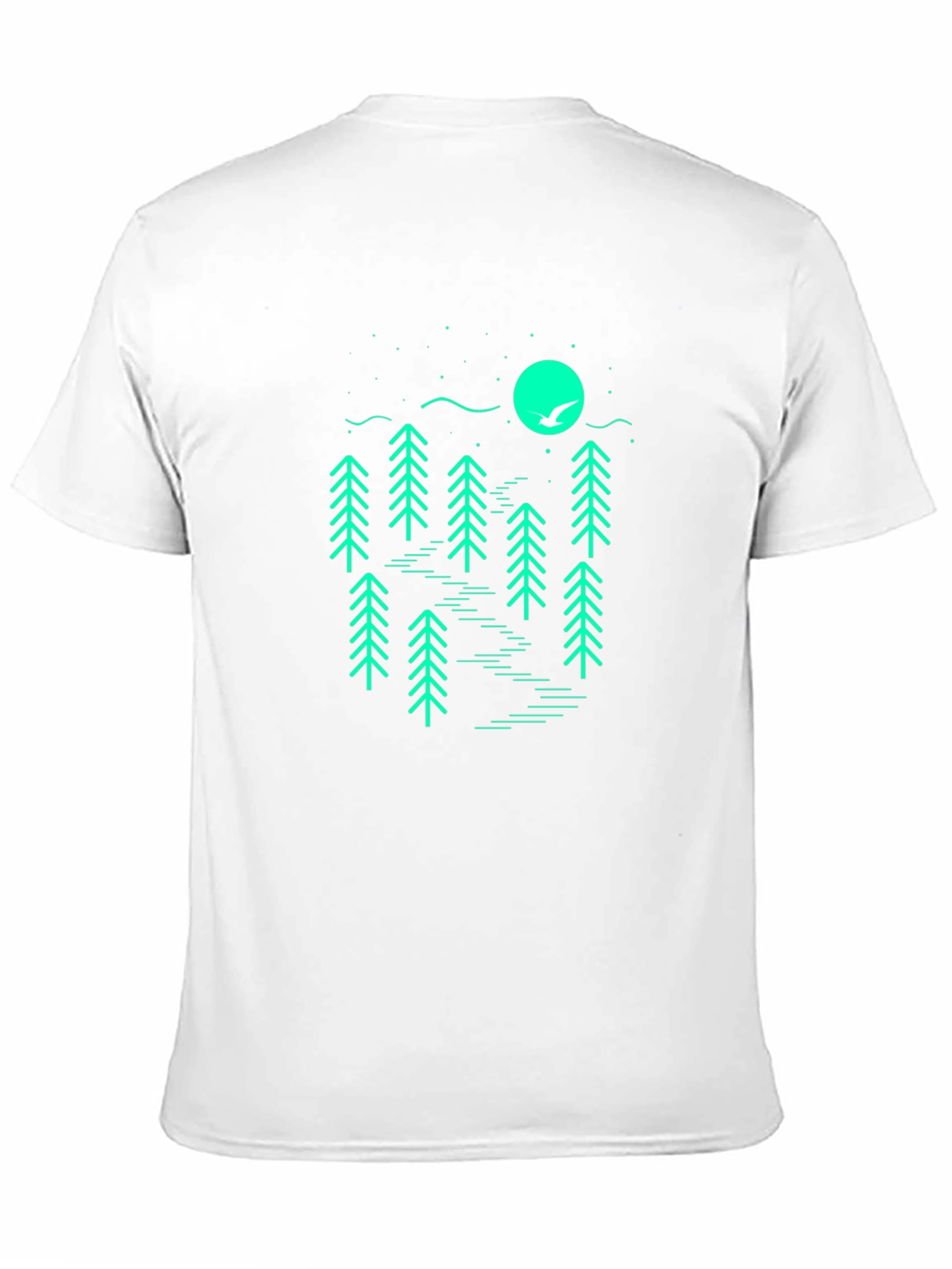 Minimalist Forest Graphic T-Shirt
