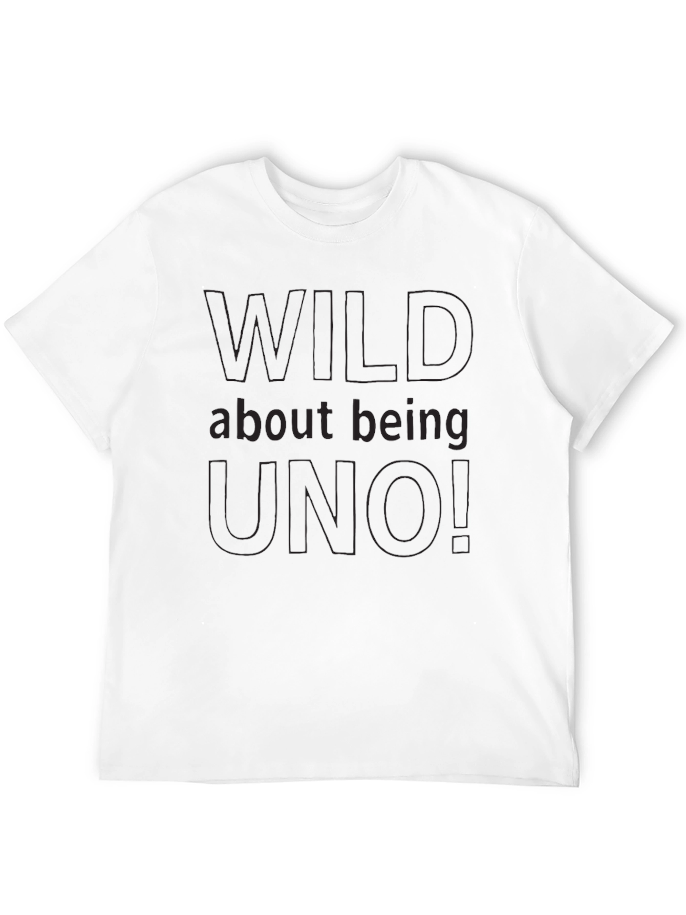 Wild About Being Uno! Black Graphic T-Shirt