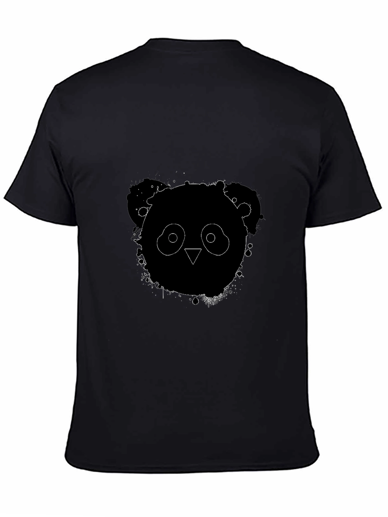 Cool Panda Graphic Black T-Shirt