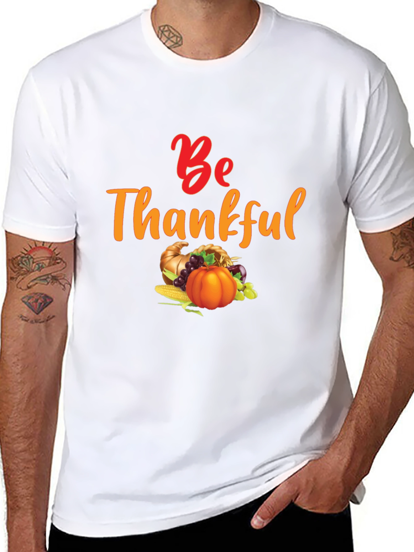 Be Thankful Harvest T-Shirt - Thanksgiving Theme