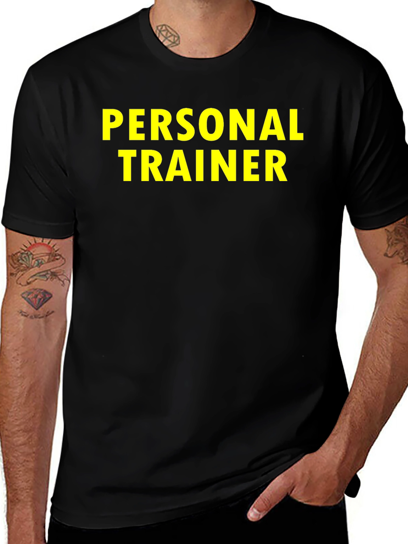 Personal Trainer T-Shirt - Black Cotton Tee