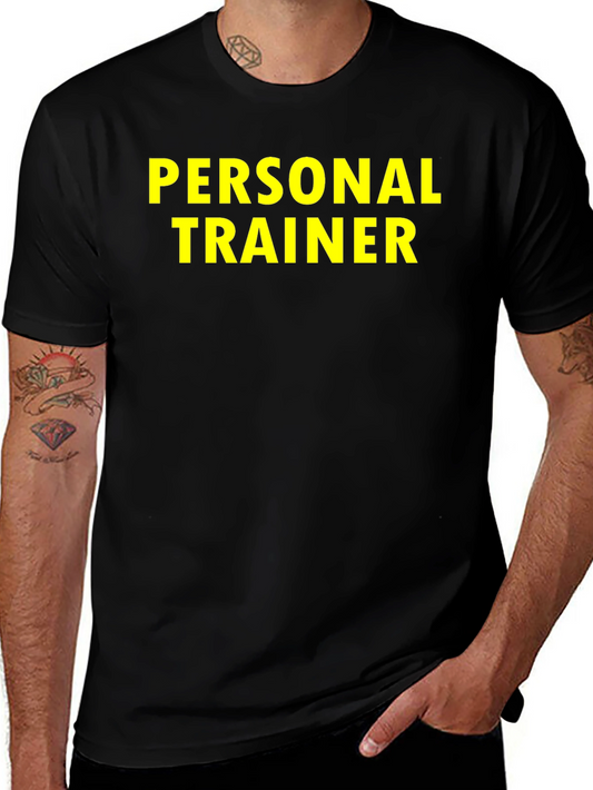 Personal Trainer T-Shirt - Black Cotton Tee