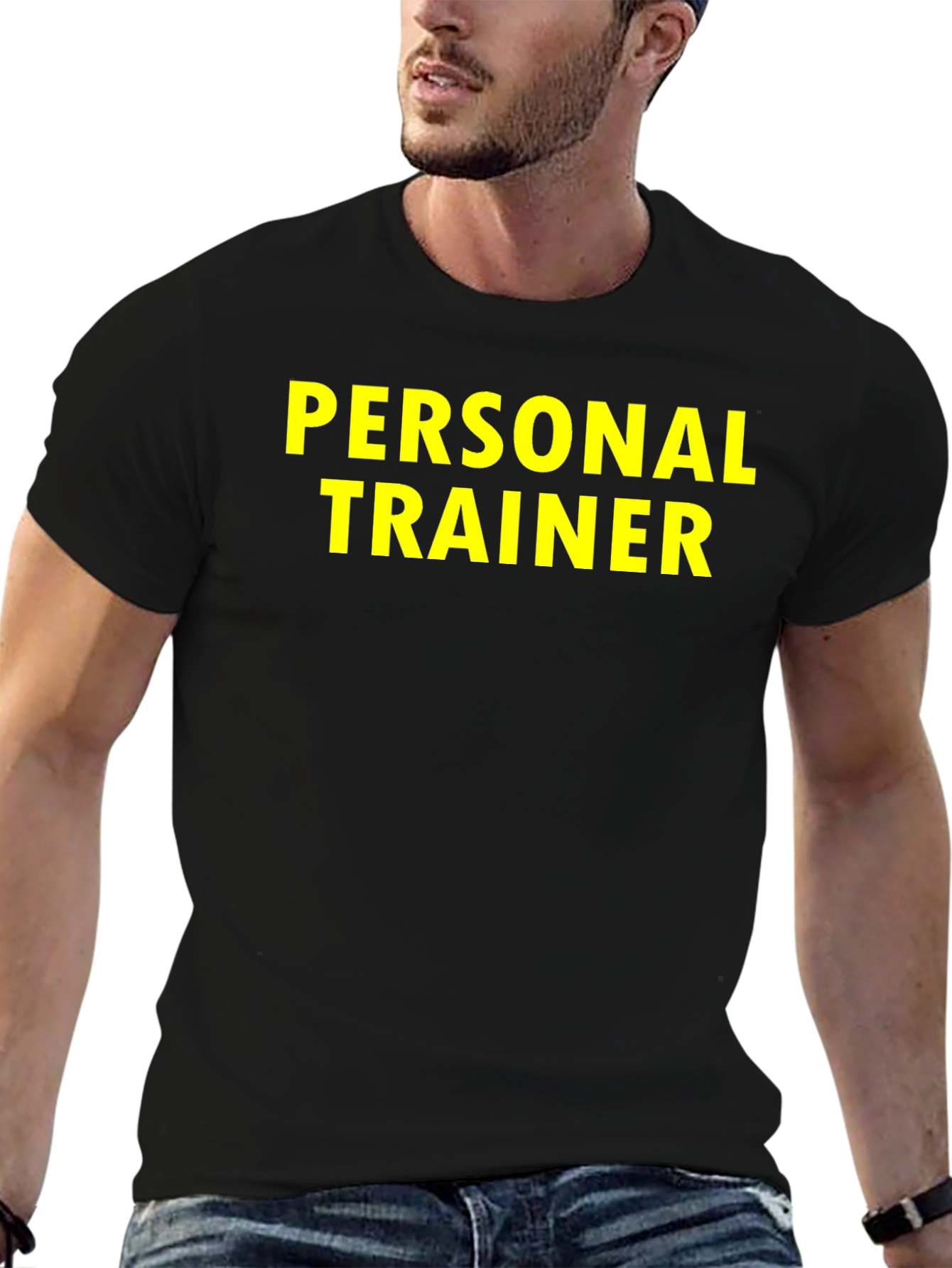 Personal Trainer T-Shirt - Black Cotton Tee