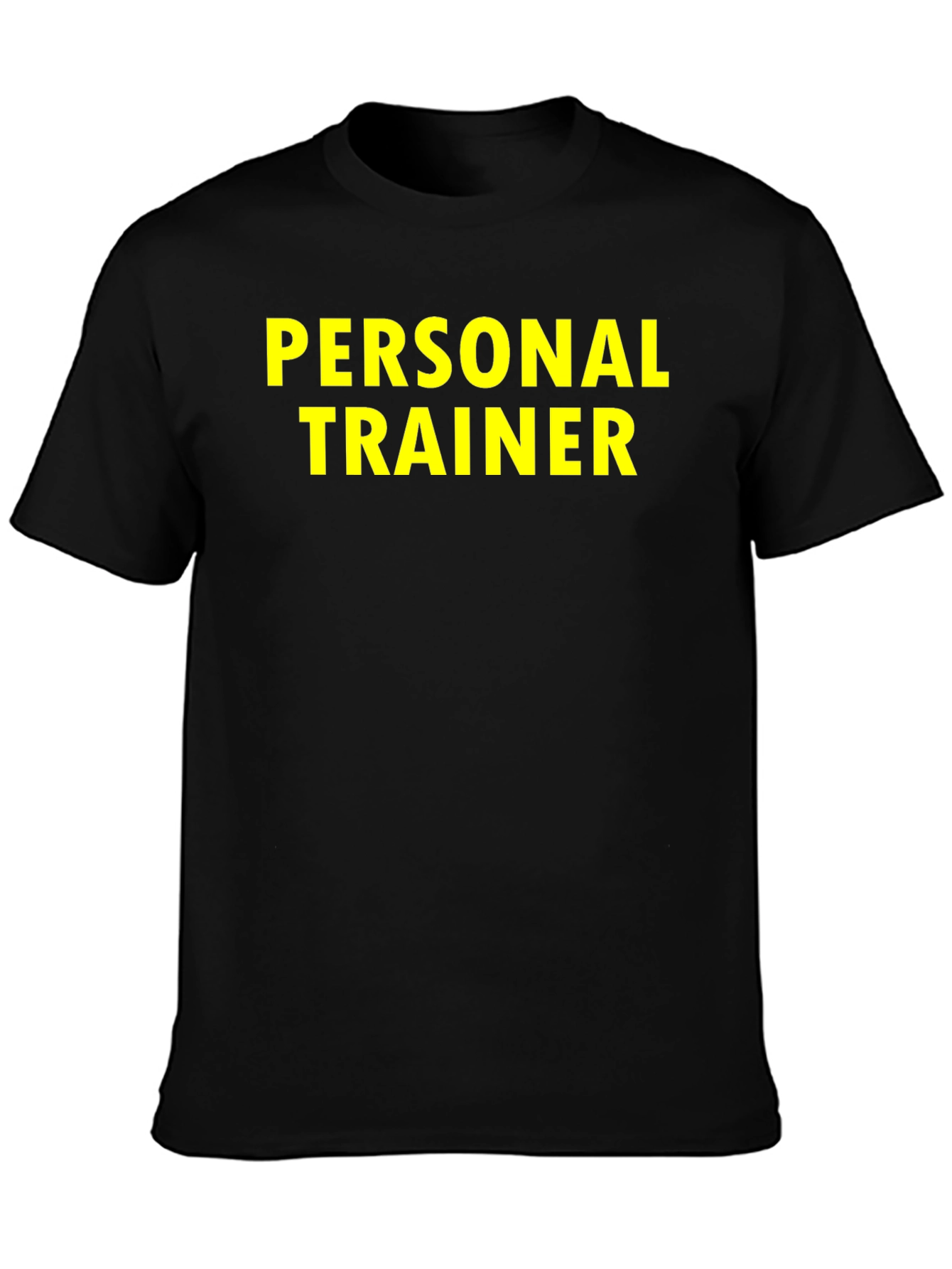 Personal Trainer T-Shirt - Black Cotton Tee