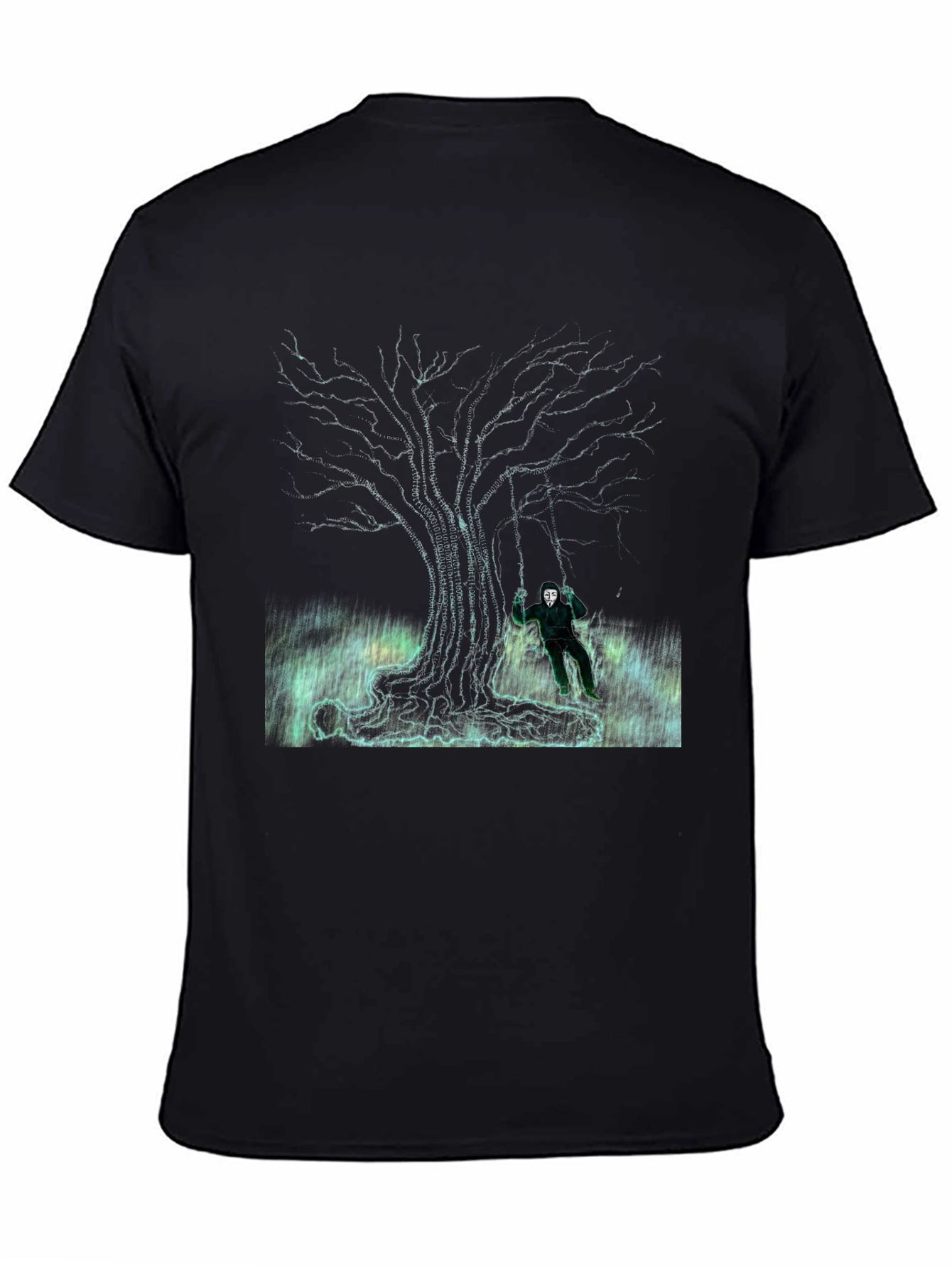 Eerie Tree Graphic Tee - Swing Into Darkness