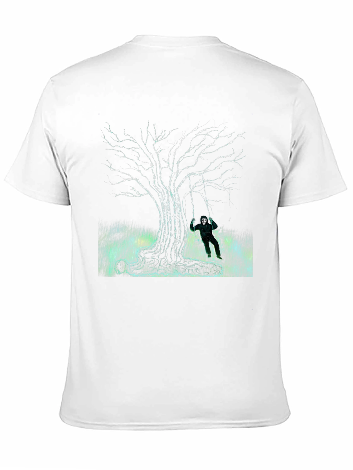 Eerie Tree Graphic Tee - Swing Into Darkness