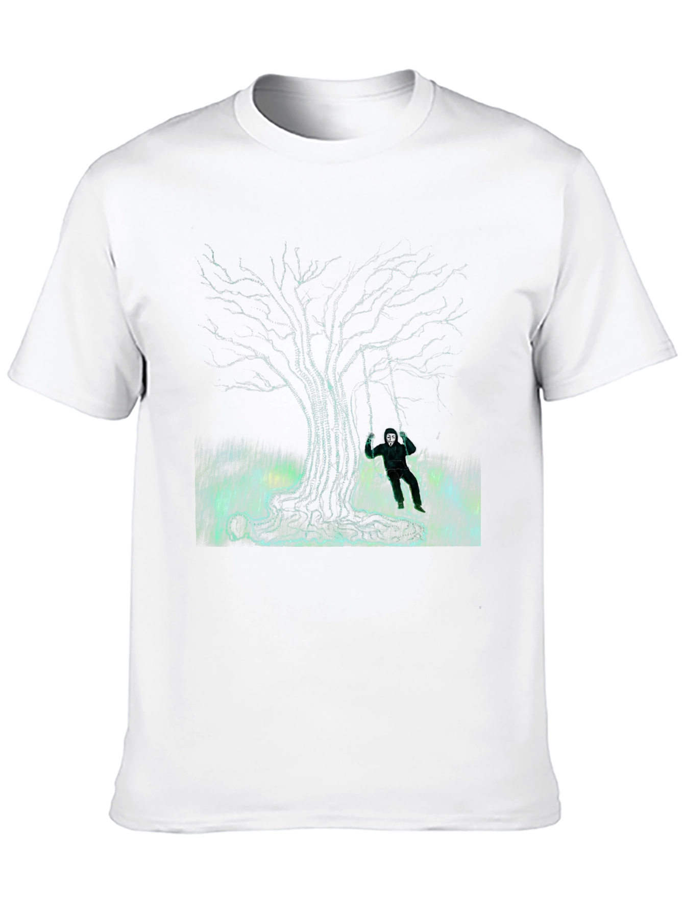 Eerie Tree Graphic Tee - Swing Into Darkness