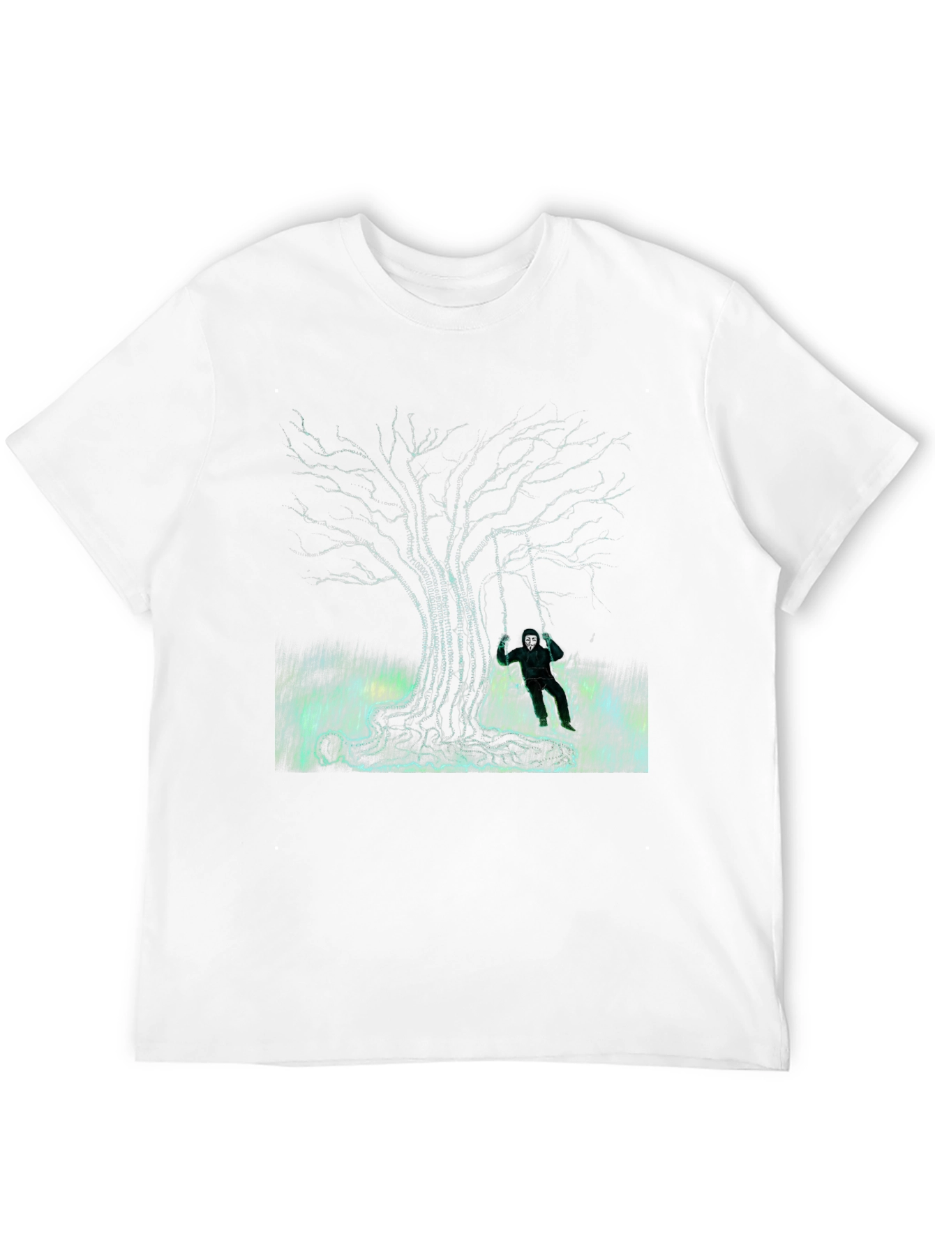 Eerie Tree Graphic Tee - Swing Into Darkness