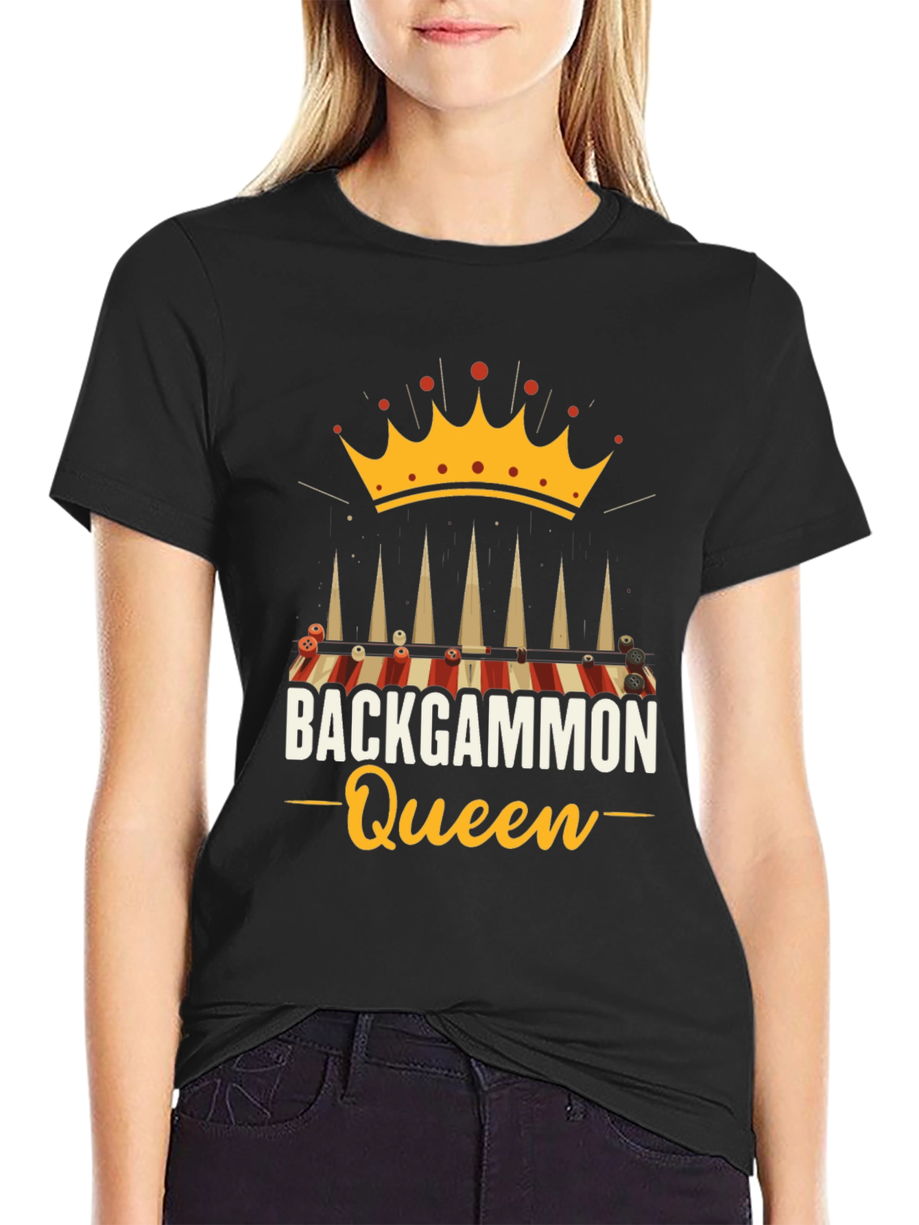 Backgammon Queen T-Shirt