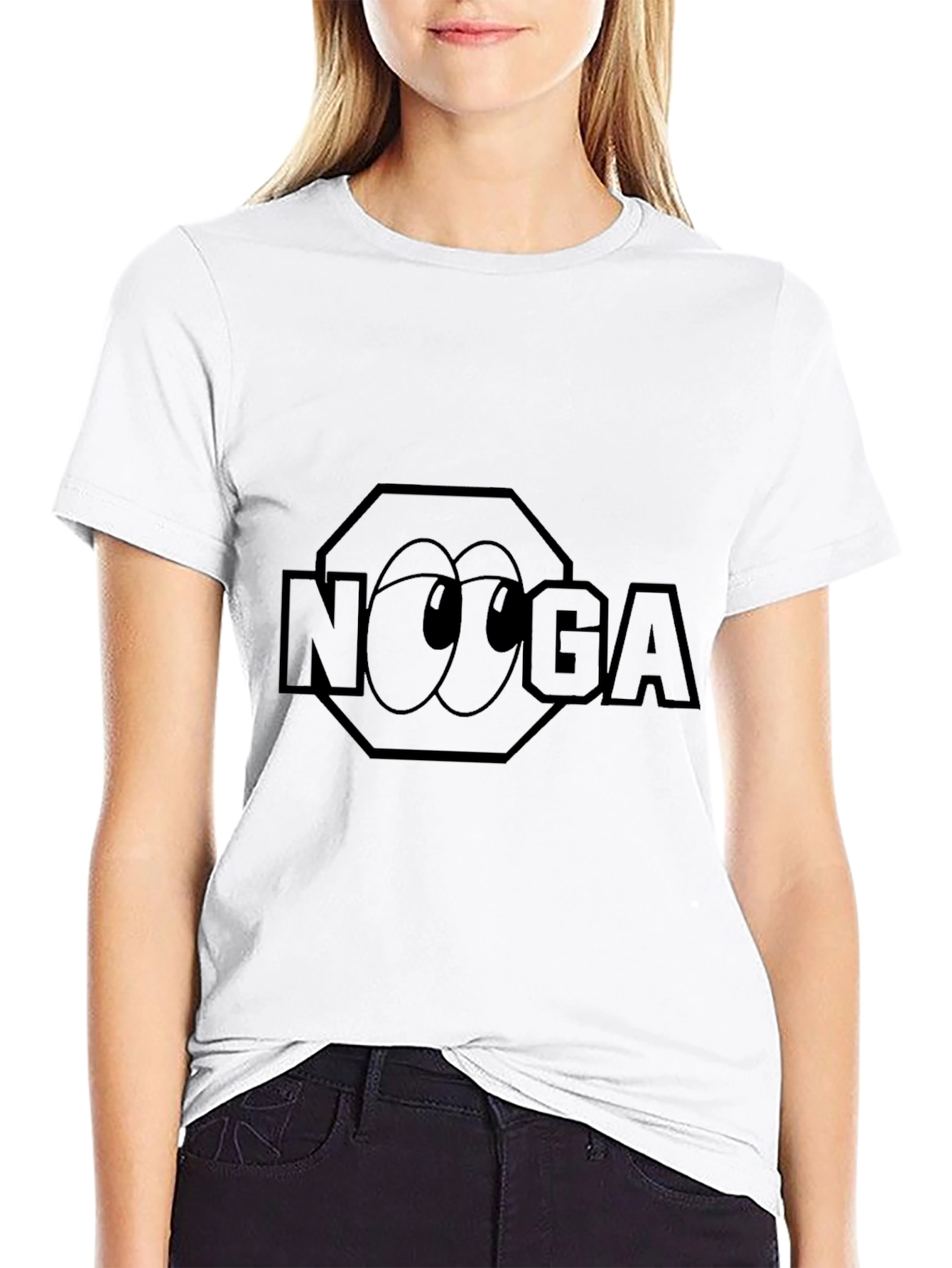 Novelty NOGA Graphic Black T-Shirt