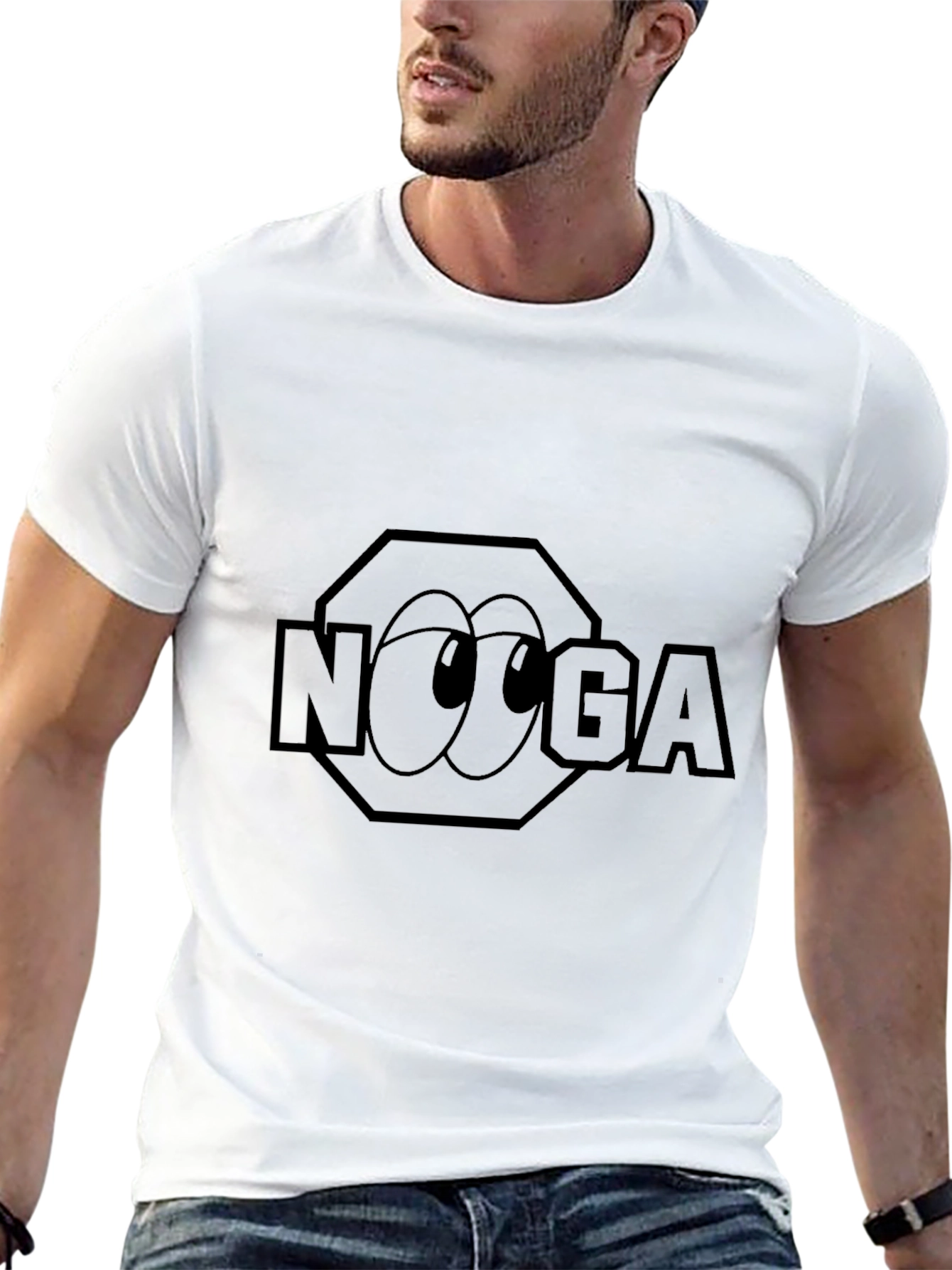 Novelty NOGA Graphic Black T-Shirt