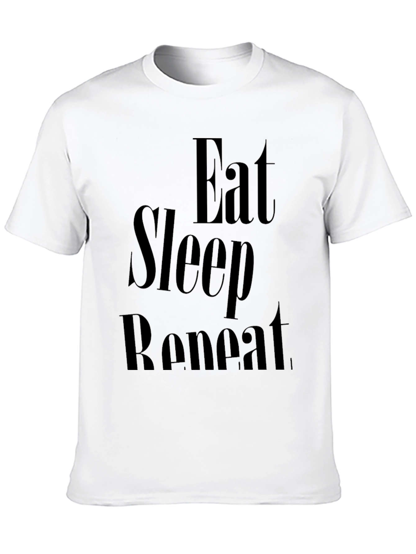 Eat Sleep Repeat Graphic Tee - Black