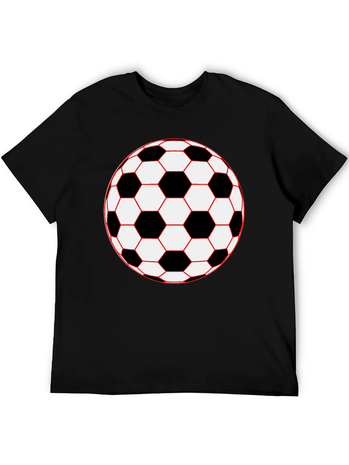Soccer Ball Graphic Tee - Classic Black T-Shirt