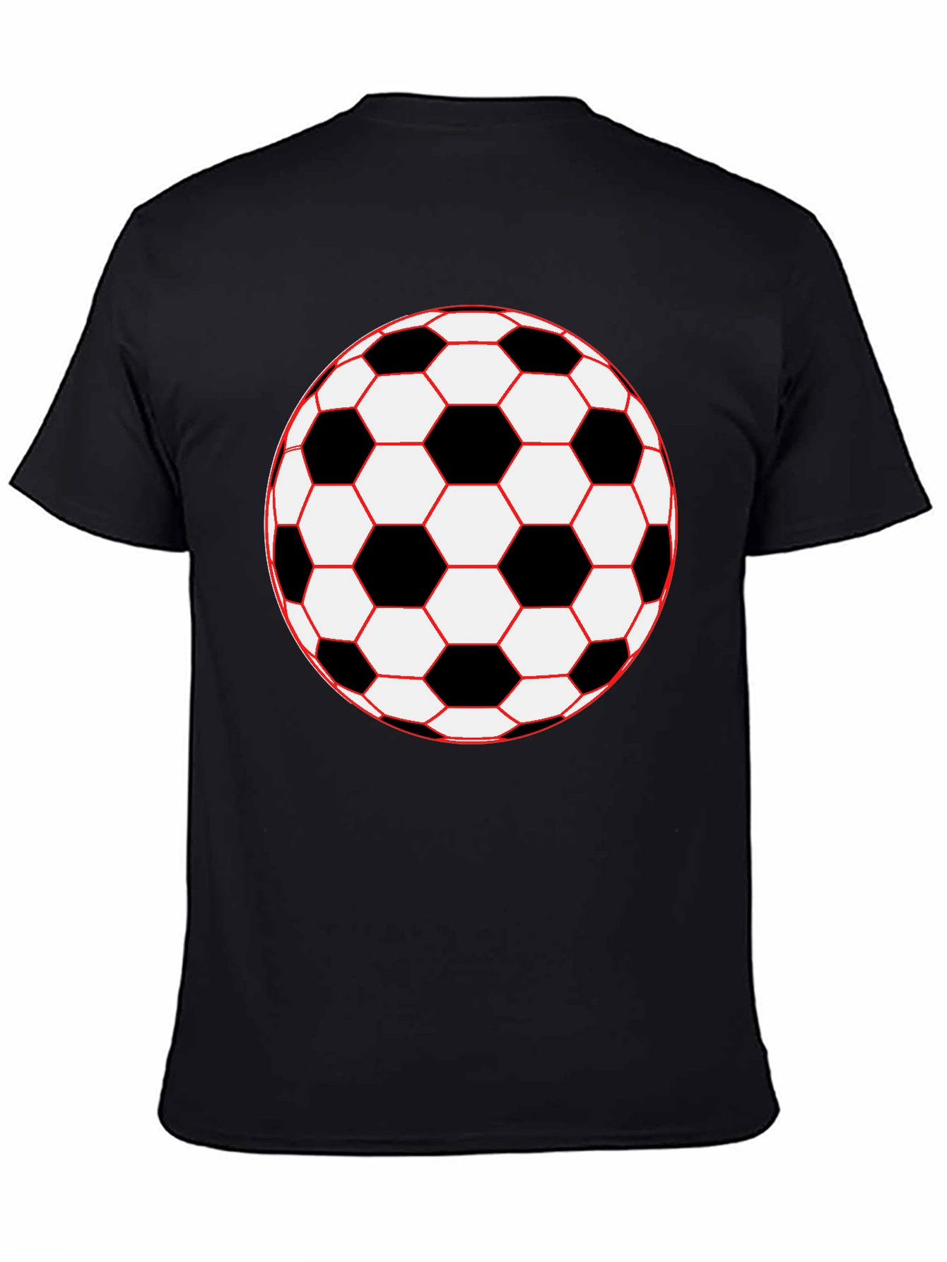 Soccer Ball Graphic Tee - Classic Black T-Shirt