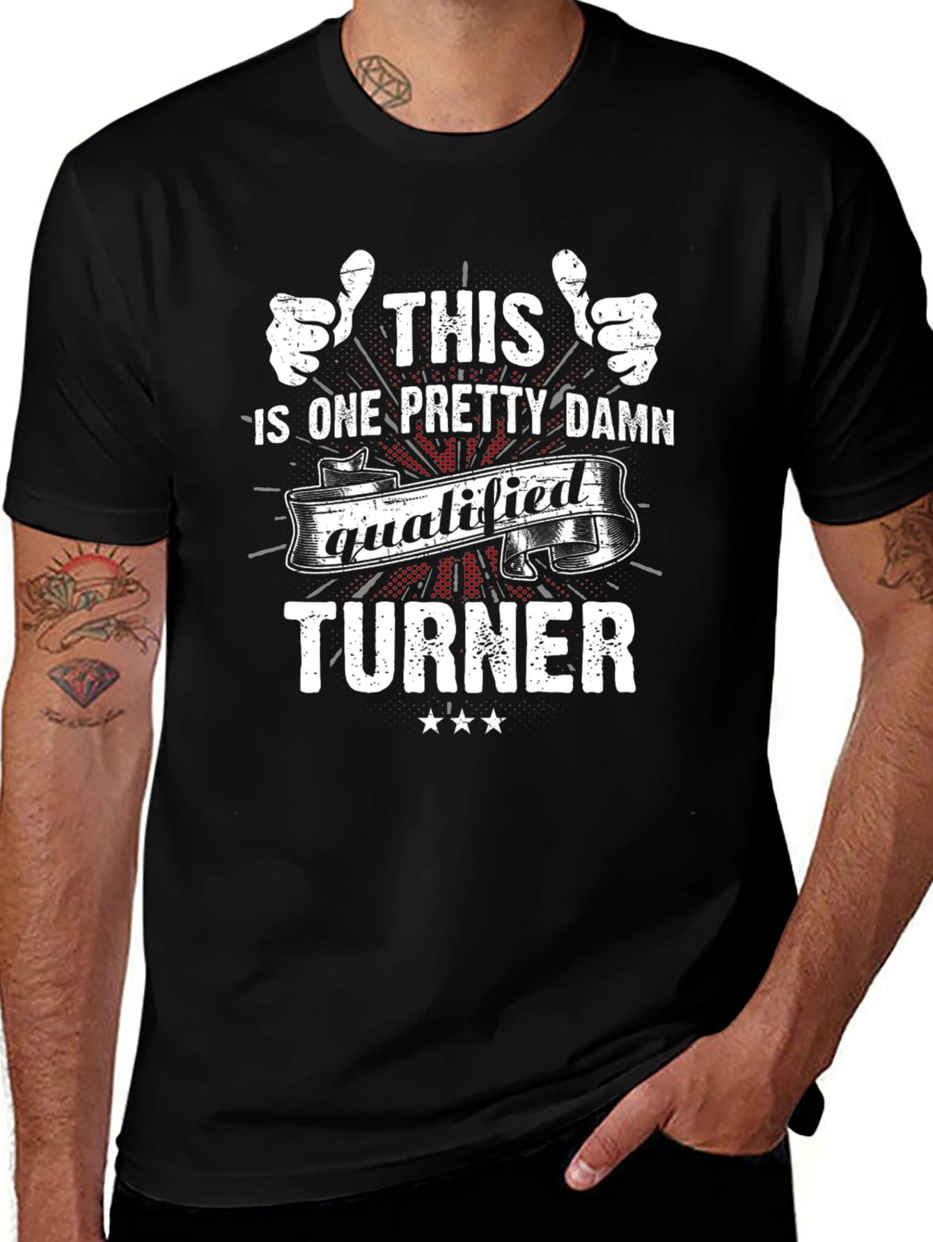 Qualified Turner Graphic Tee - Funny Occupation T-Shirt
