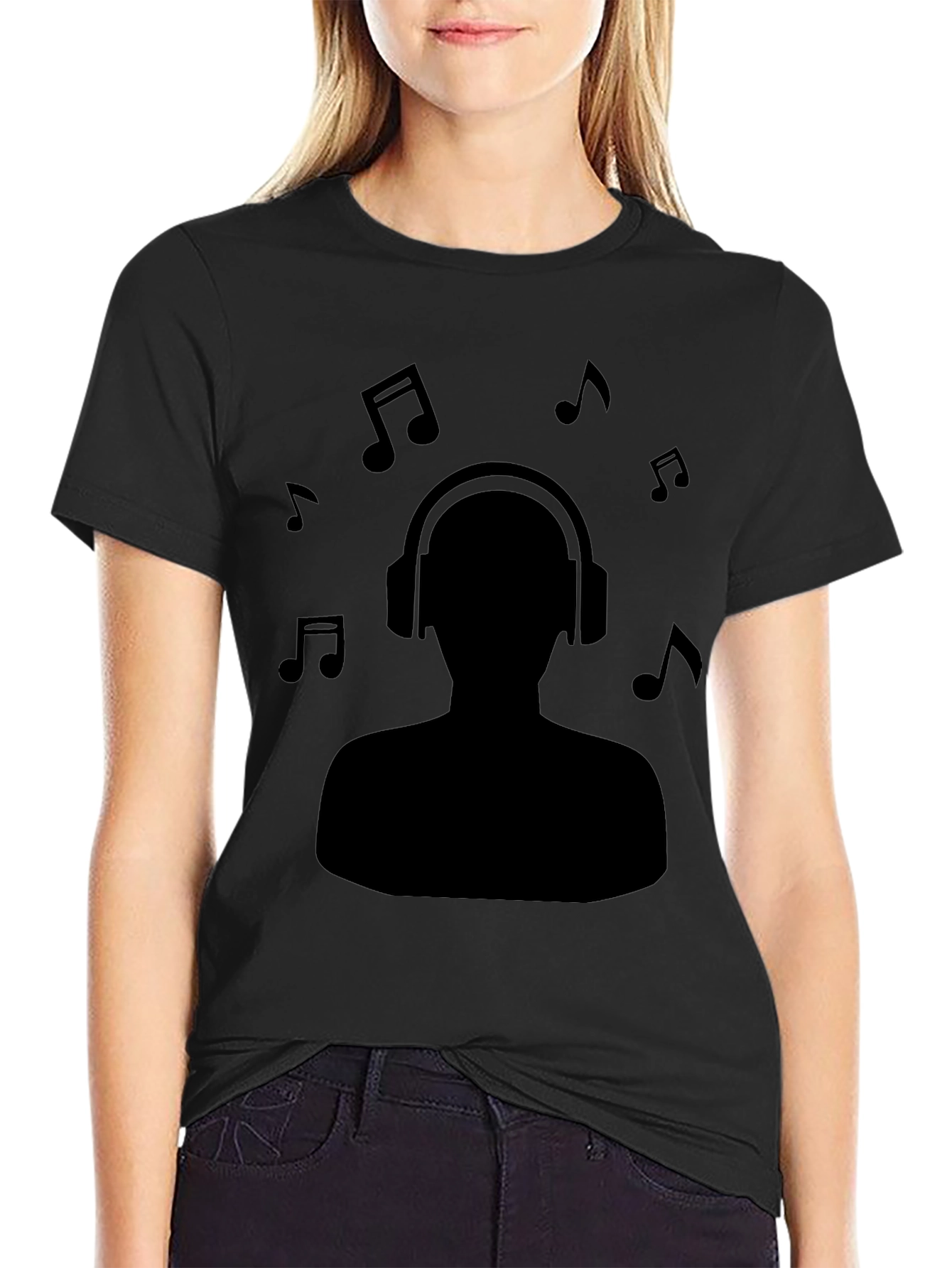 Music Lover Black T-Shirt