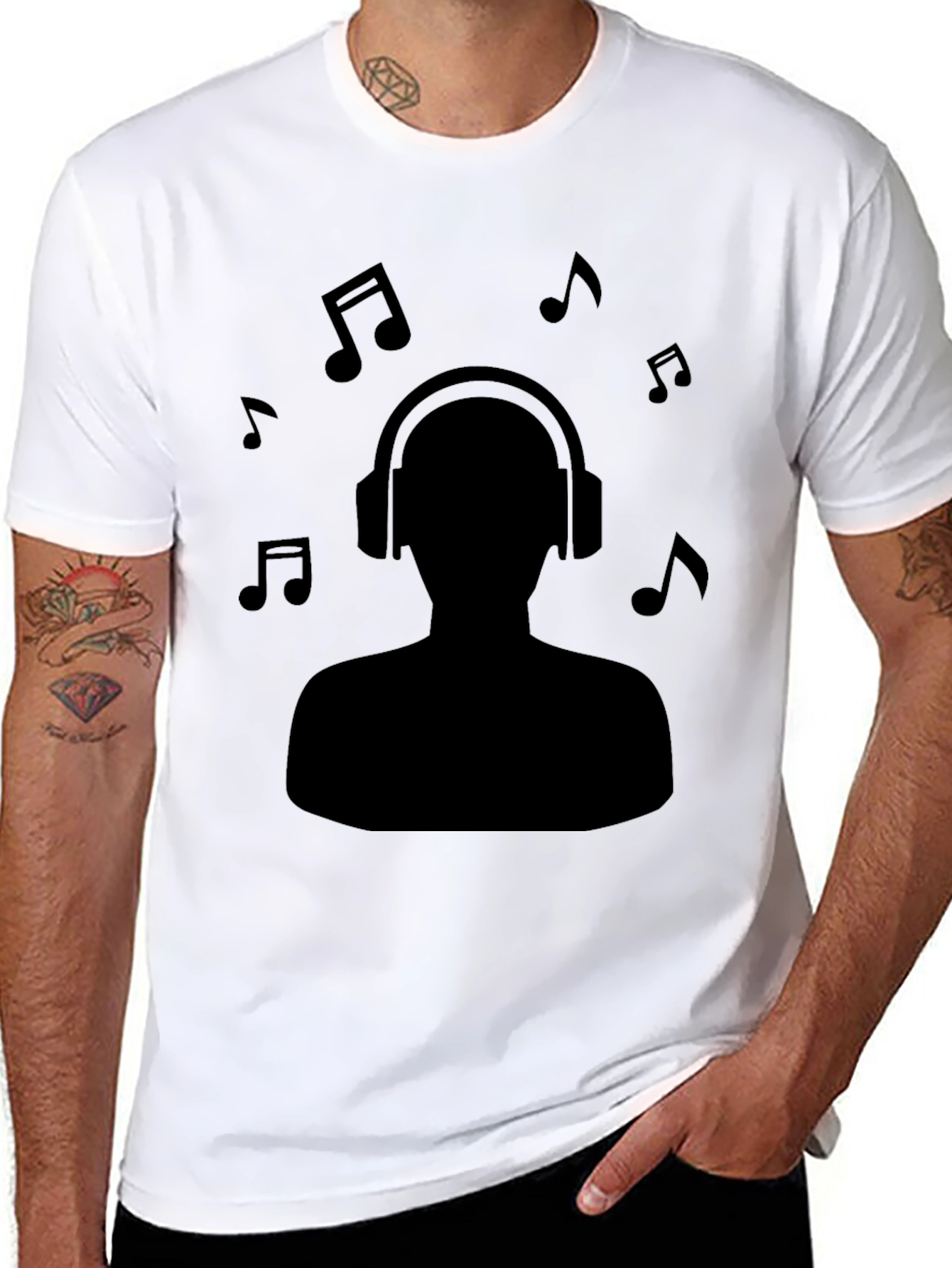 Music Lover Black T-Shirt